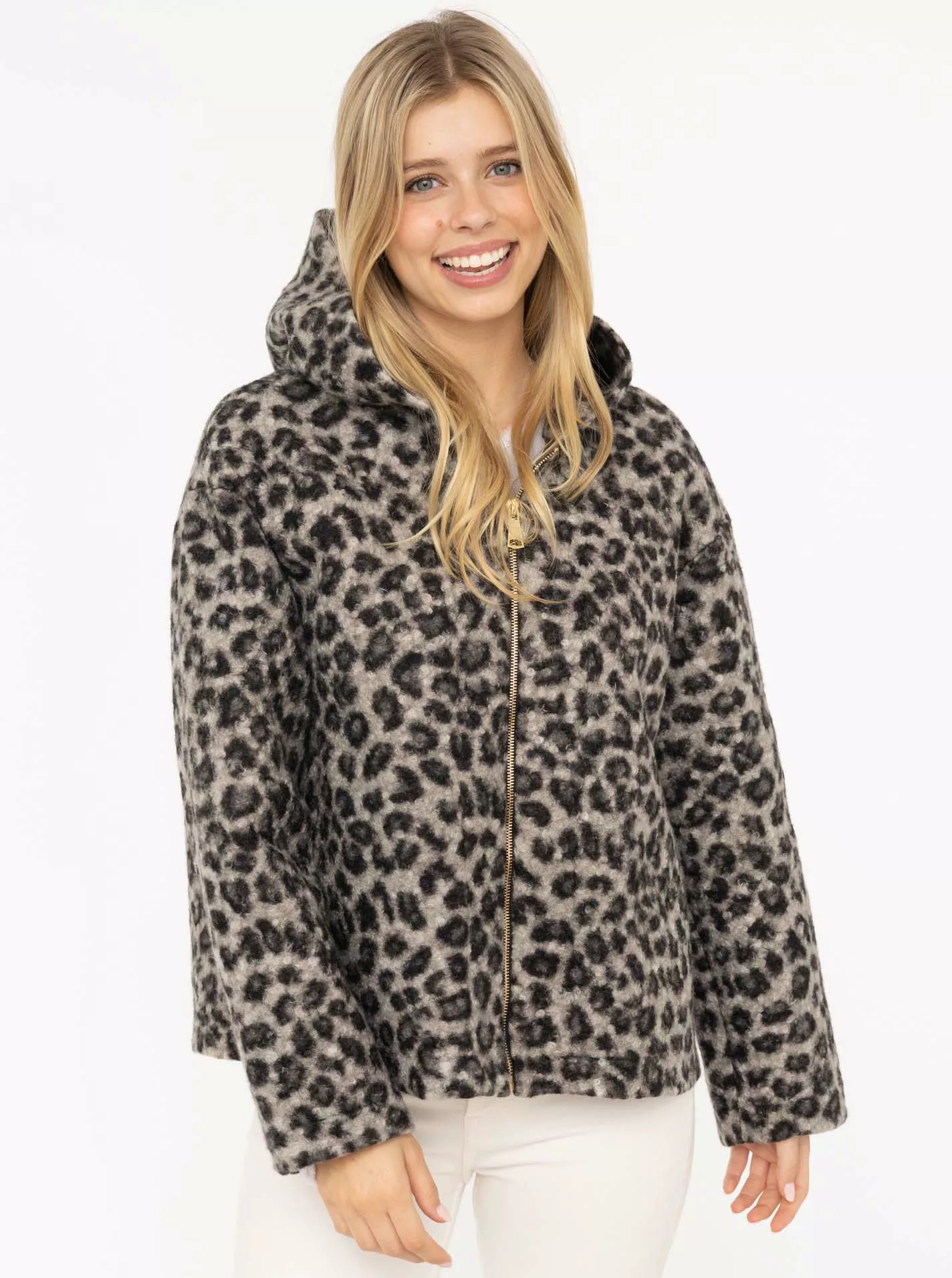 Zwillingsherz Kurzjacke ""Fur"", Kapuze, Reißverschluss, Seitliche Taschen günstig online kaufen