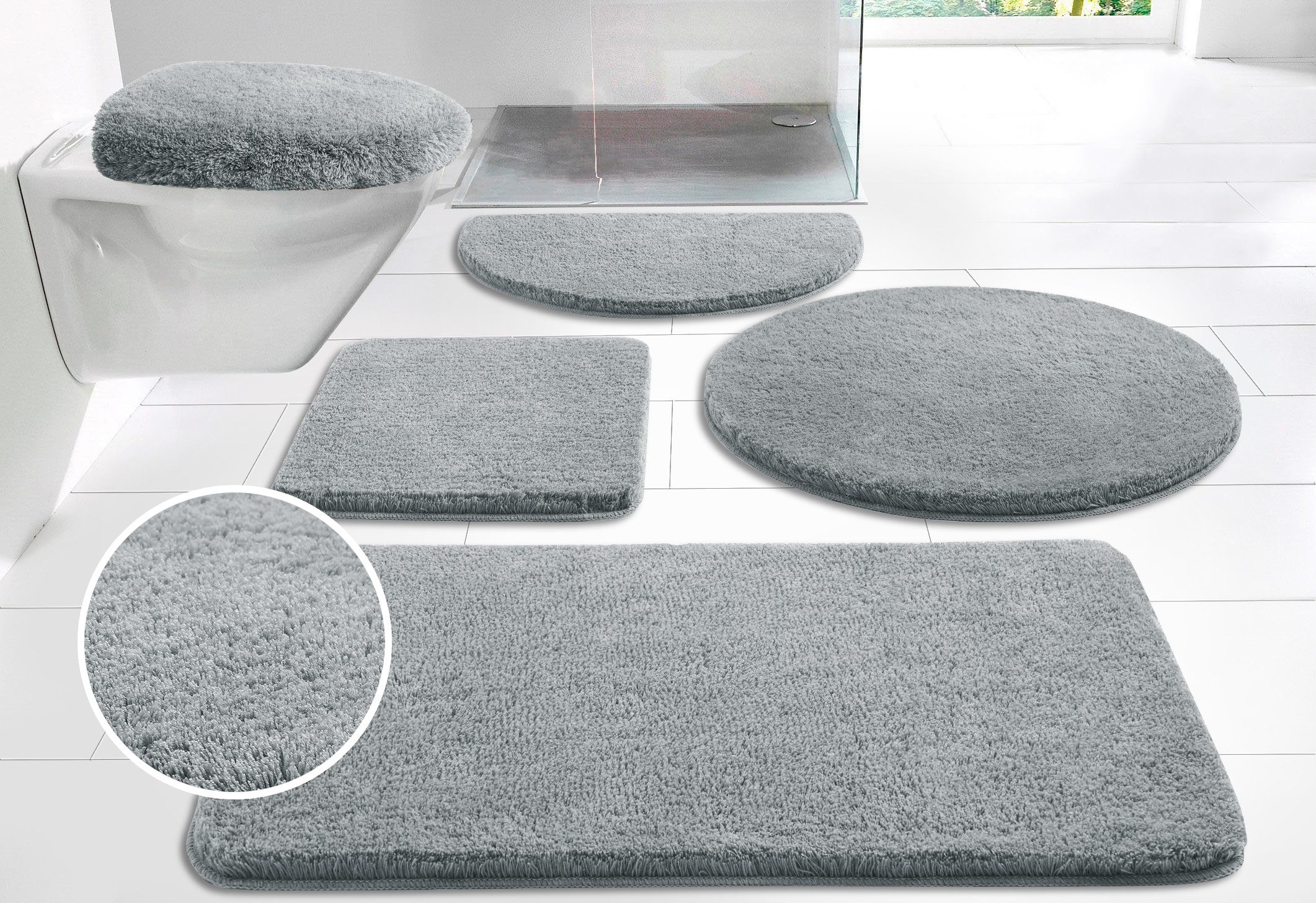 my home Badematte Merida, Badvorleger, Badezimmer günstig online kaufen