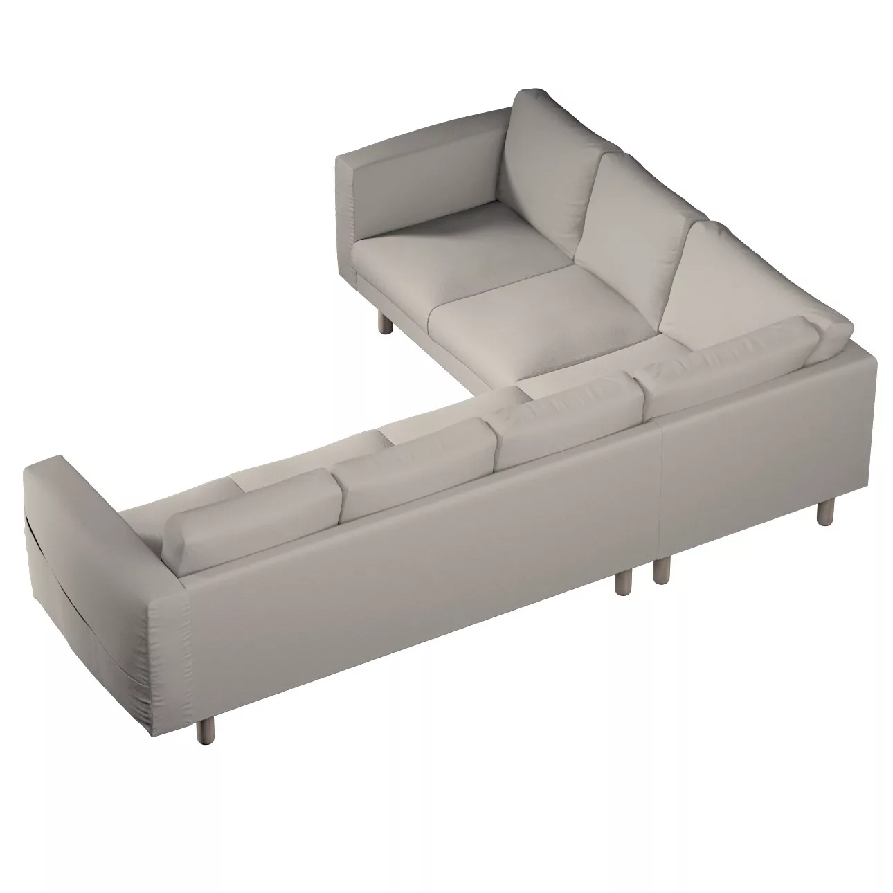 Bezug für Norsborg 5-Sitzer Ecksofa, hellbeige, Norsborg 5-Sitzer Ecksofabe günstig online kaufen