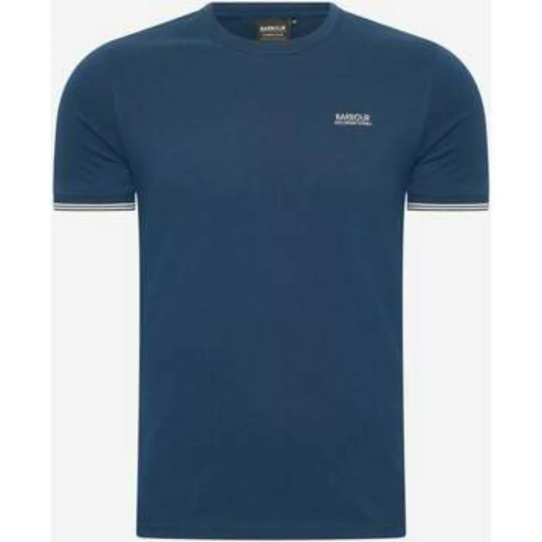 Barbour  T-Shirts & Poloshirts Philip-T-Shirt mit Umschlagmanschette – mond günstig online kaufen