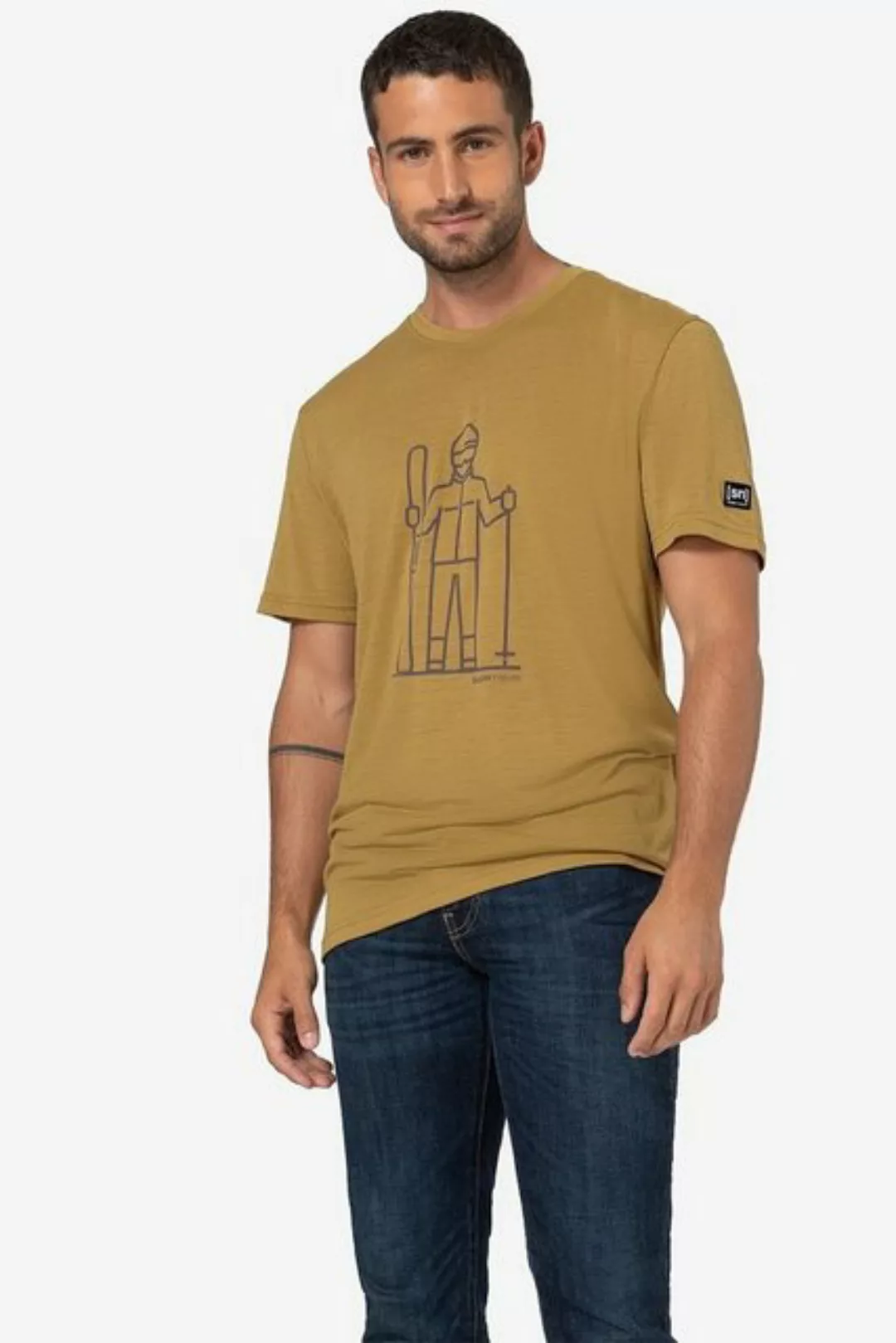 SUPER.NATURAL T-Shirt Merino T-Shirt M SKIEUR TEE funktioneller Merino-Mate günstig online kaufen