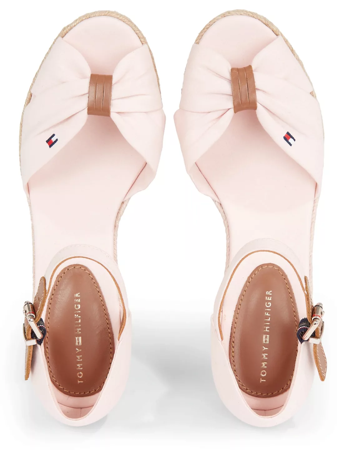 Tommy Hilfiger Keilsandalette "BASIC OPEN TOE MID WEDGE", Sommerschuh, Sand günstig online kaufen