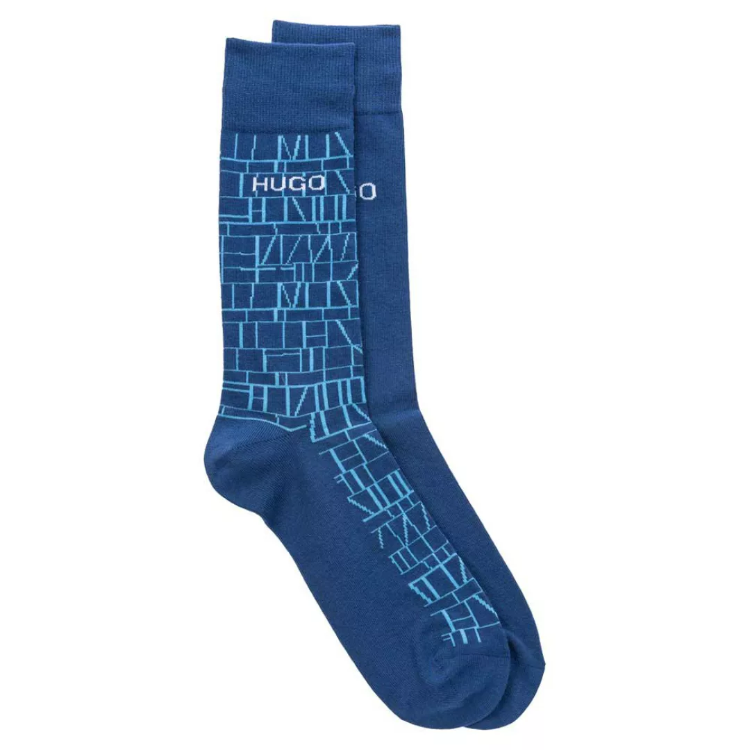 Hugo Rs Allover Socken 2 Paare EU 39-42 Open Blue günstig online kaufen