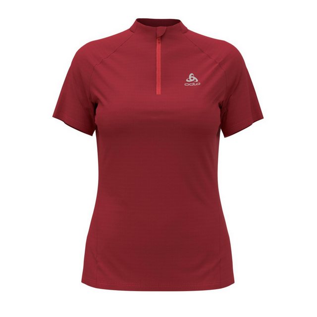 Odlo T-Shirt Odlo Damen T-Shirt Crew Neck s/s 1/2-Zip Trail Running Shirt 3 günstig online kaufen