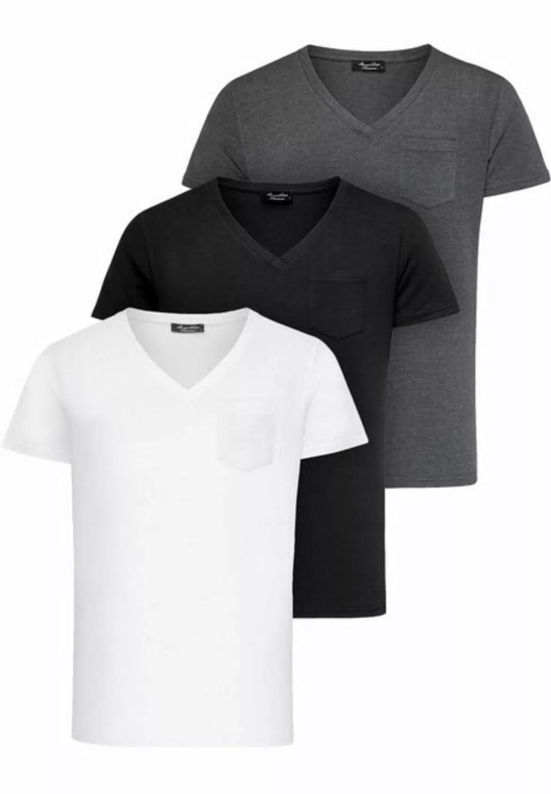 Amaci&Sons T-Shirt 3. PATERSON Herren T-Shirts 3er-Pack (3er-Pack) Herren B günstig online kaufen