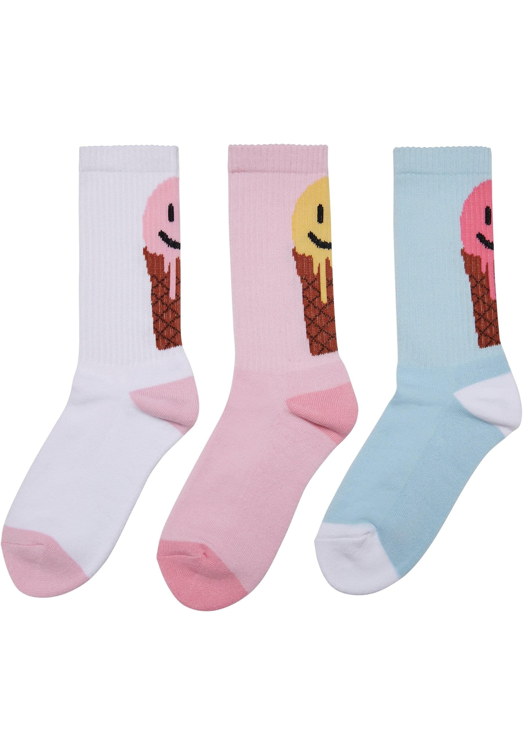 MisterTee Basicsocken "MisterTee Unisex Fancy Icecream Socks 3-Pack", (1 Pa günstig online kaufen