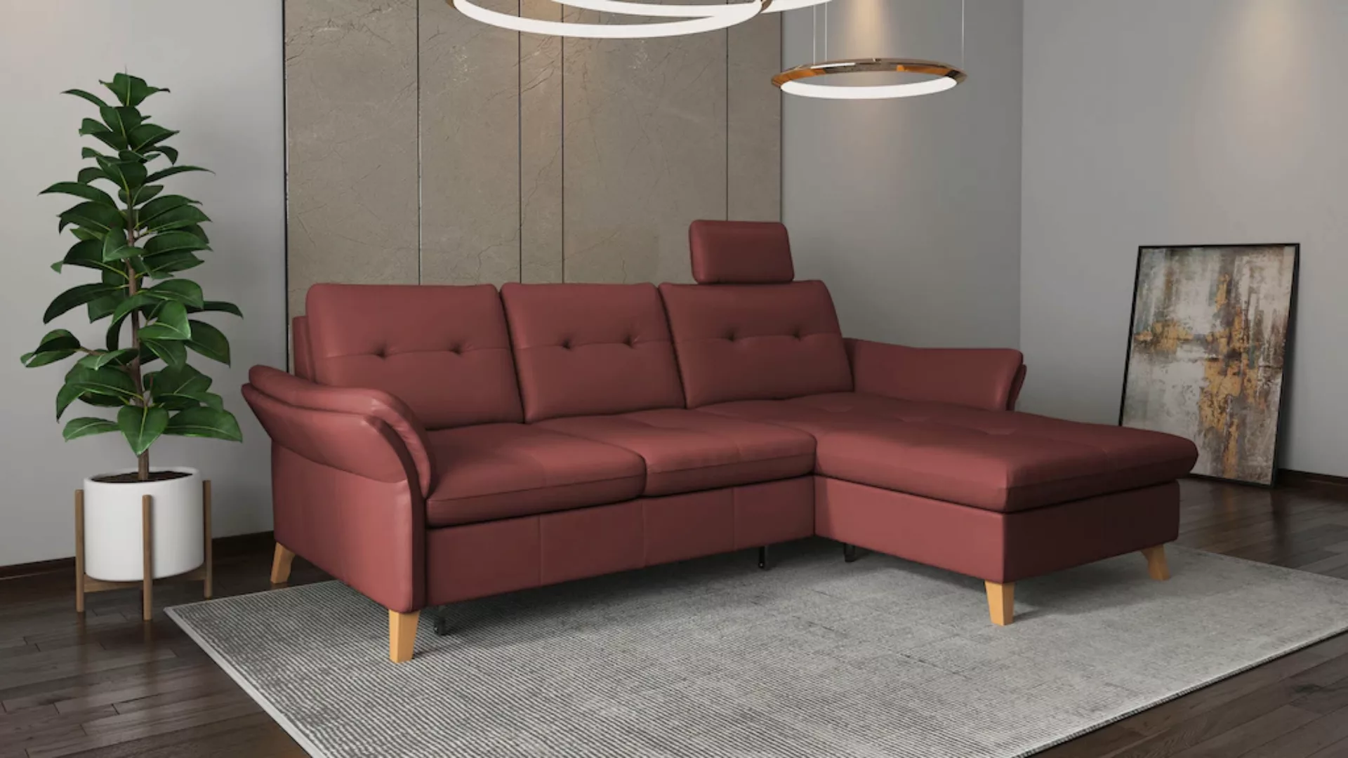 sit&more Ecksofa "Göteborg", Sitztiefenverstellung und Federkern, wahlweise günstig online kaufen