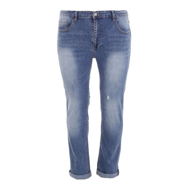 Ital-Design Stretch-Jeans Herren Freizeit (79621944) Used-Look Stretch Jean günstig online kaufen