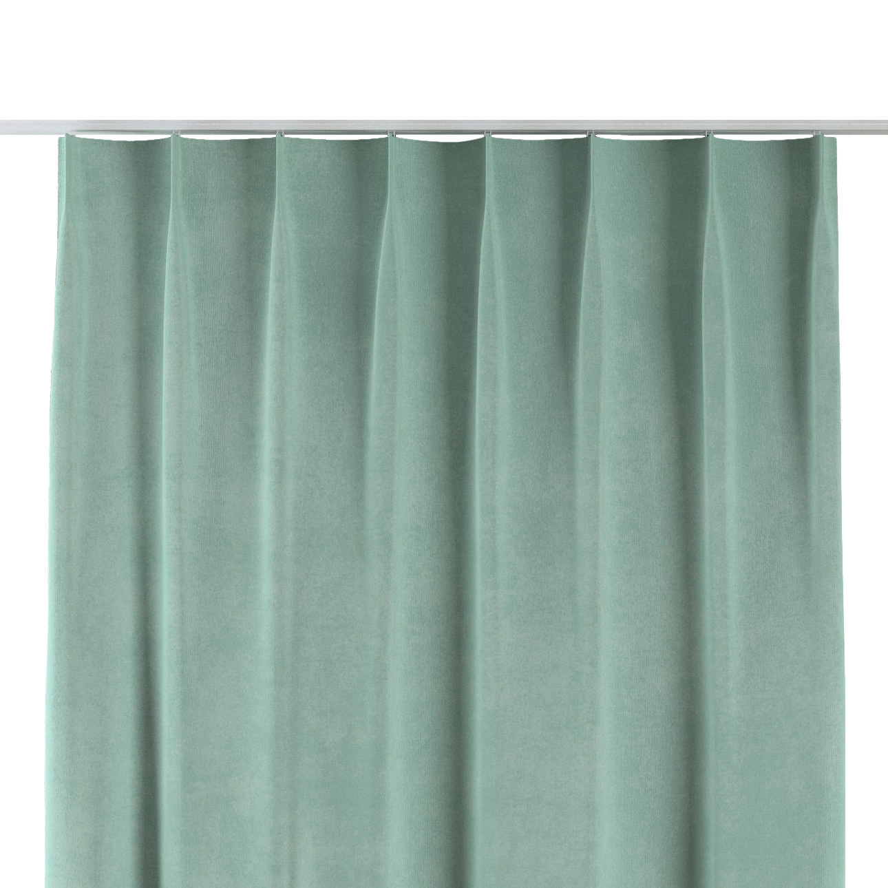 Vorhang mit flämischen 1-er Falten, mint, Crema (176-47) günstig online kaufen