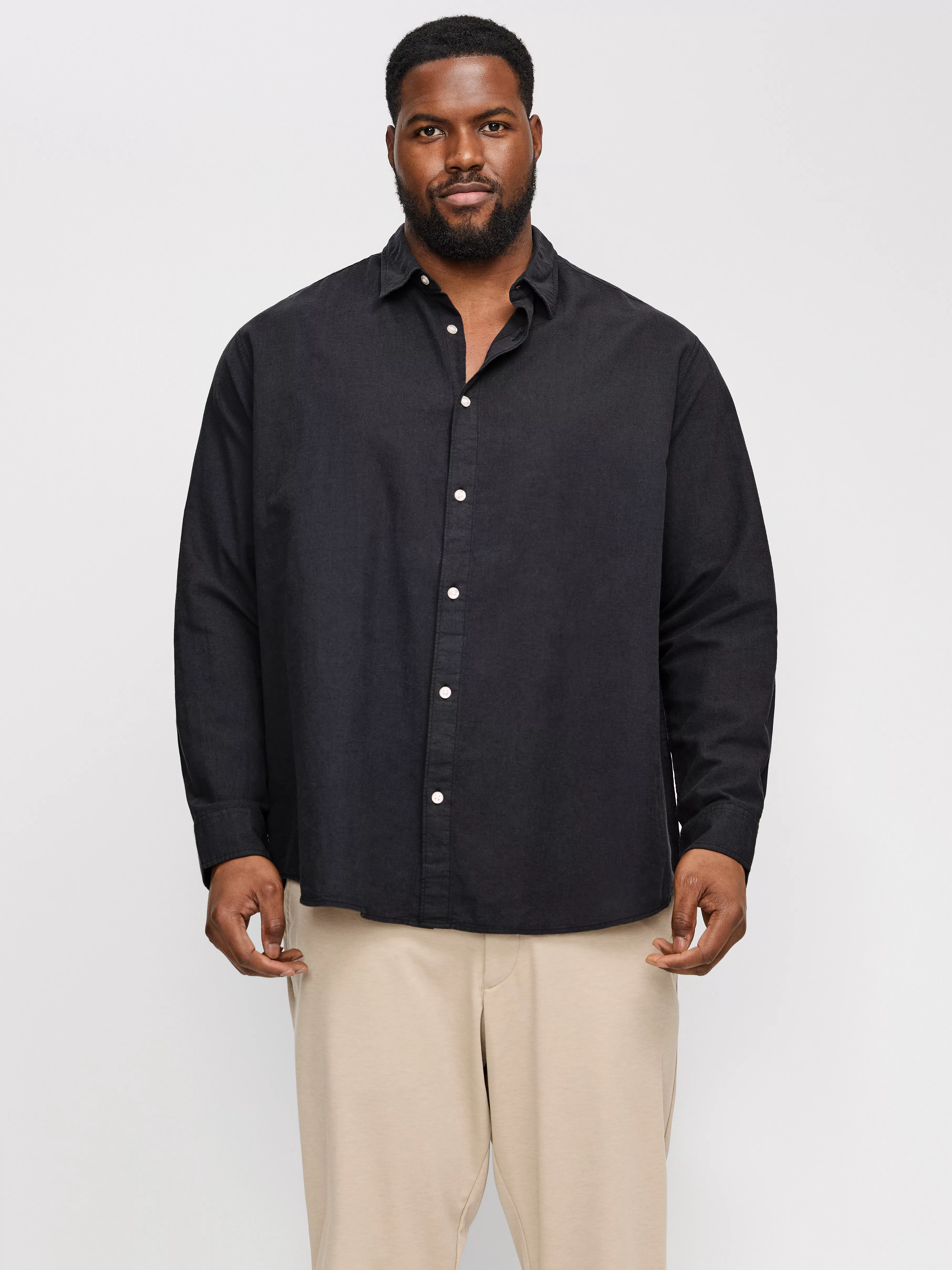 Jack & Jones PlusSize Langarmhemd "JJEBREEZE SHIRT LS SN PLS", mit Hemdkrag günstig online kaufen