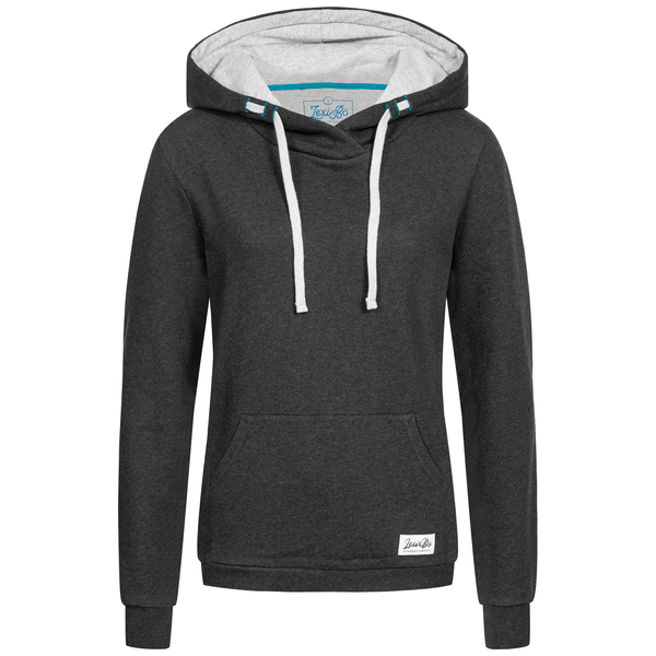 Basic Damen Hoodie Dark Melange günstig online kaufen