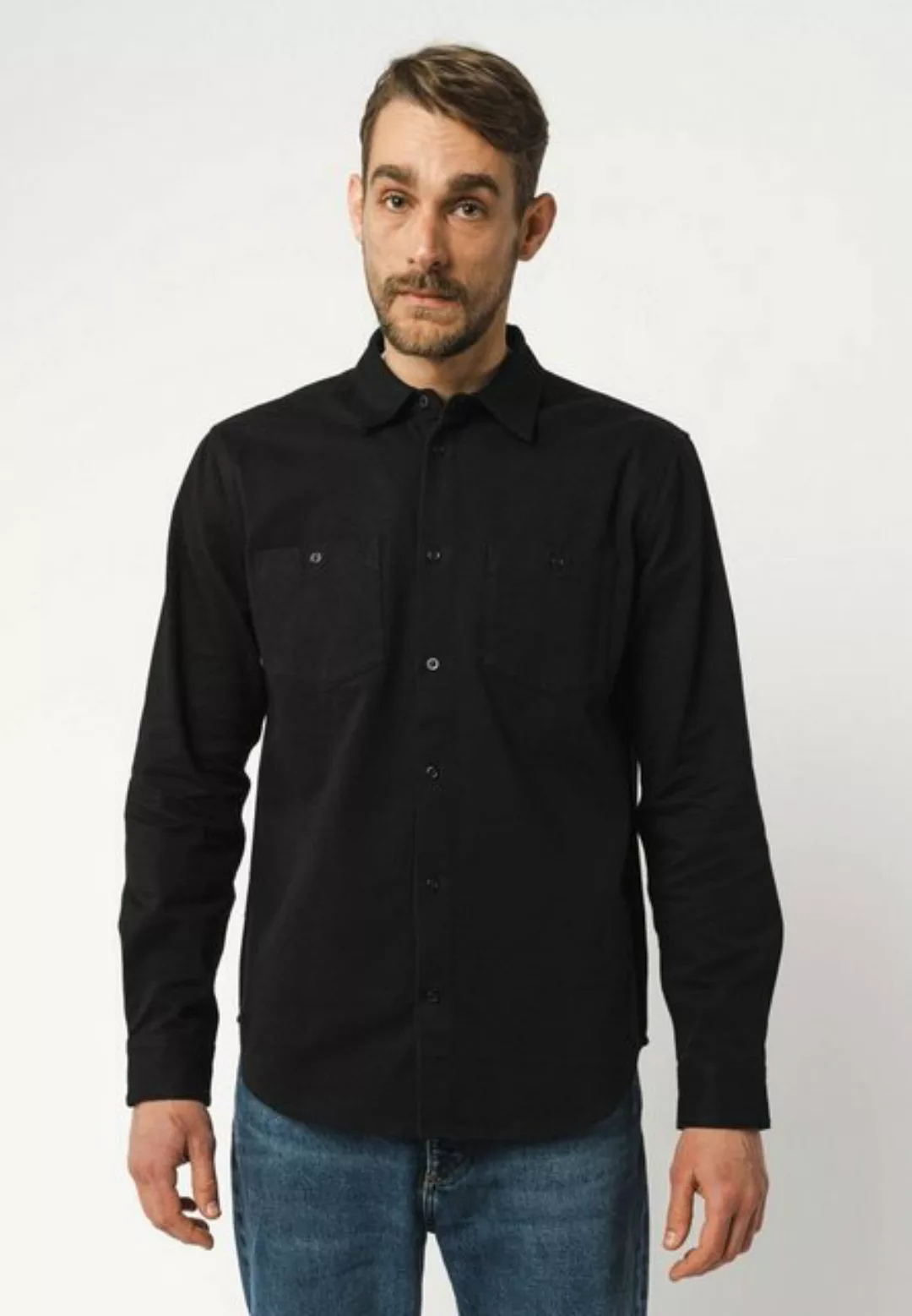MELA Langarmhemd Overshirt PRAN Aufgesetzte Brusttaschen günstig online kaufen