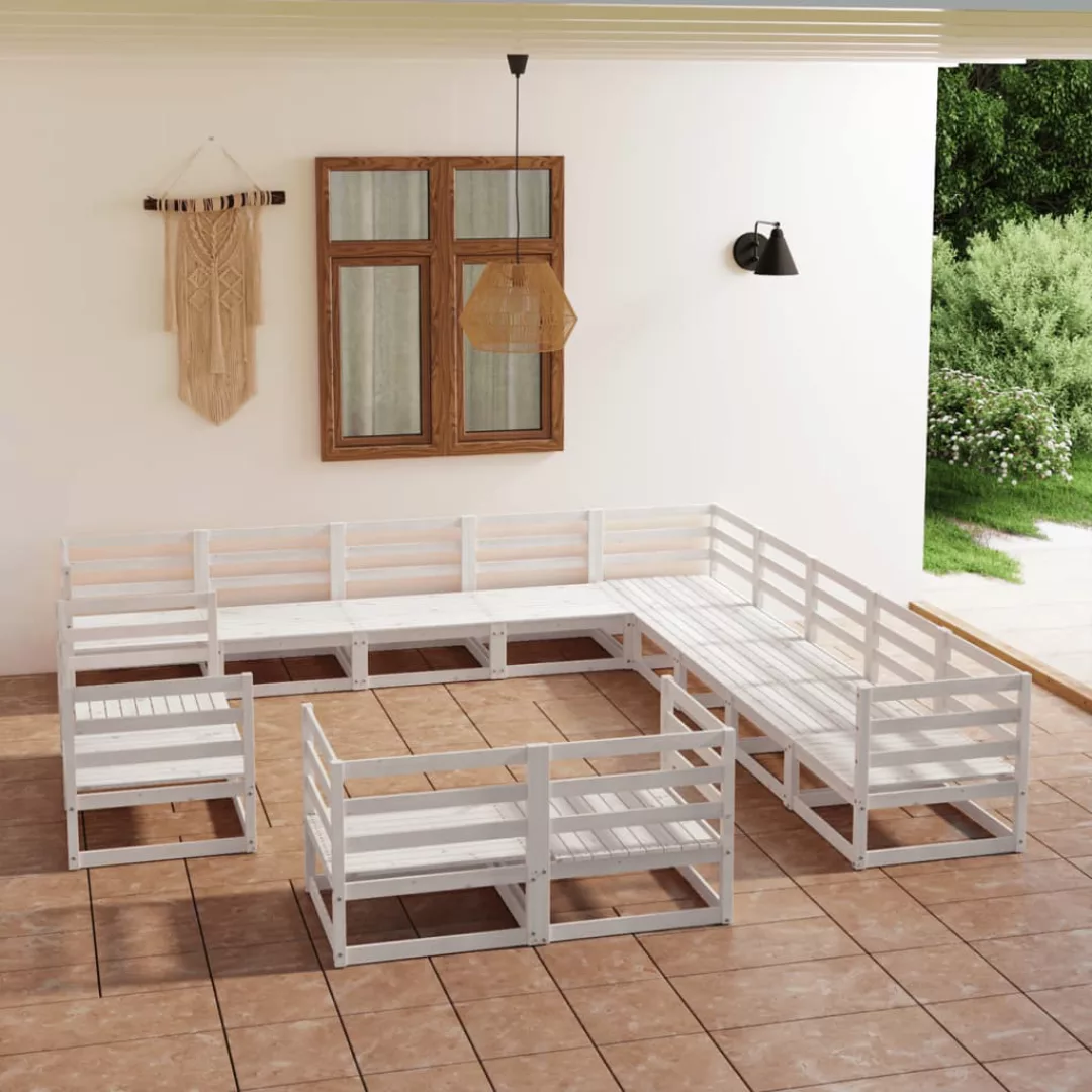 13-tlg. Garten-lounge-set Massivholz Kiefer günstig online kaufen