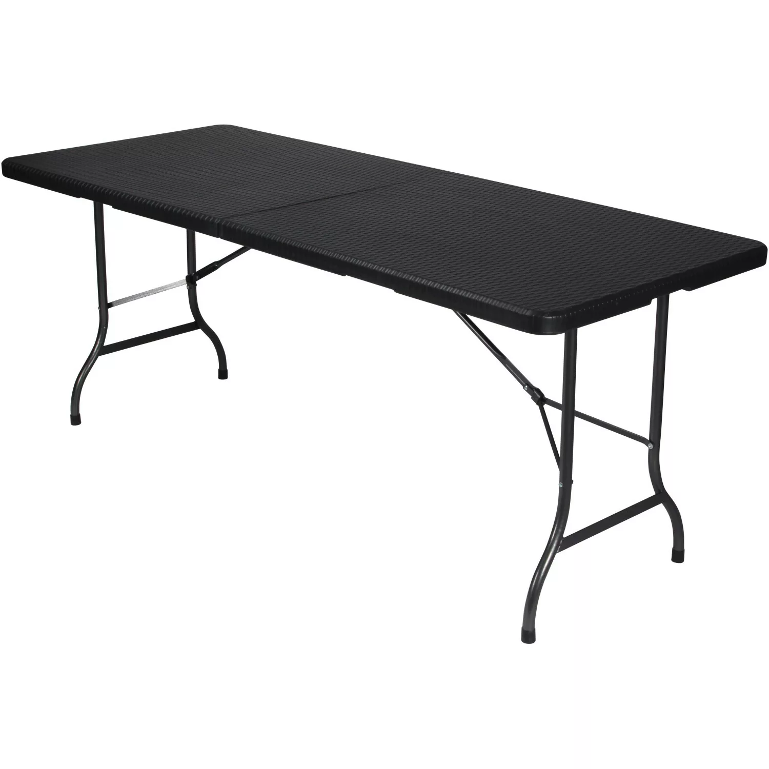 Perel Klapptisch Rechteckig Schwarz 75 cm x 180 cm günstig online kaufen