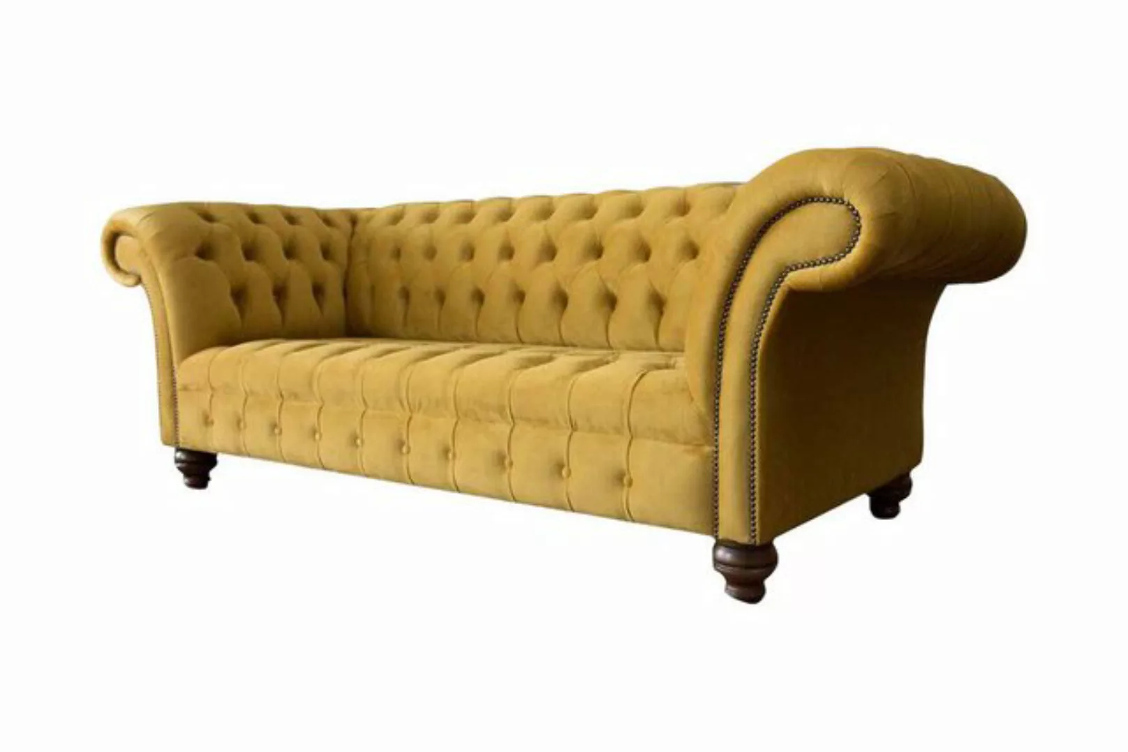 JVmoebel 3-Sitzer Chesterfield 3 Sitzer Designer Sofa Polsterung Sofas Text günstig online kaufen