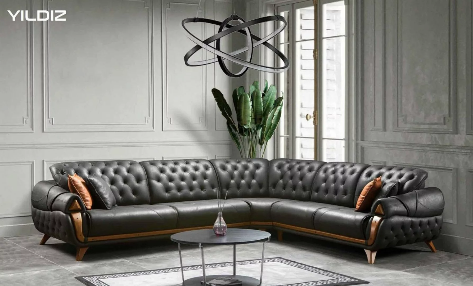 JVmoebel Ecksofa Wohnzimmer Leder Schwarz Sofa Sofas L-Form Sitzer, Made in günstig online kaufen