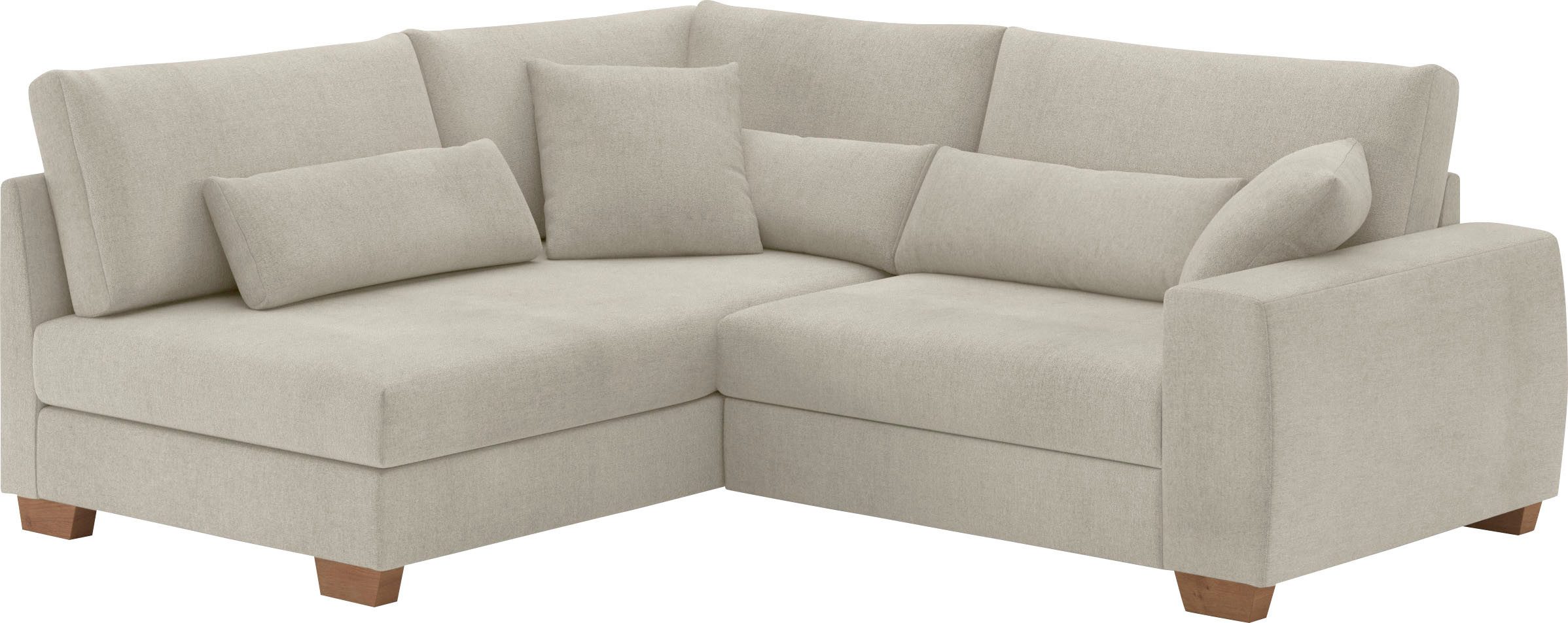 Mr. Couch Ecksofa "Helena L-Form", Mit Federkern, wahlweise mit Bettfunktio günstig online kaufen