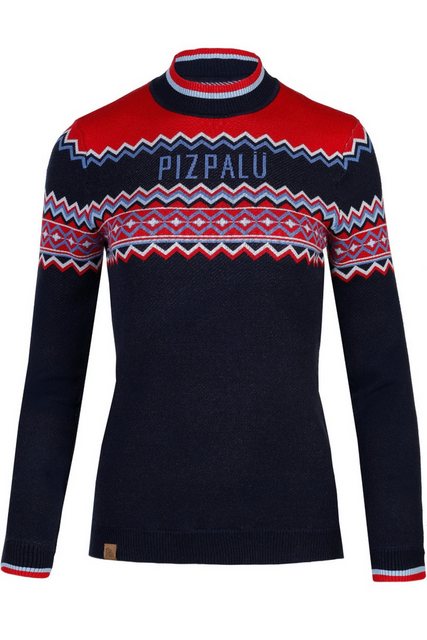 Piz Palü Rundhalspullover Strickpullover Damen - PATERSDORF - navy, rosa günstig online kaufen