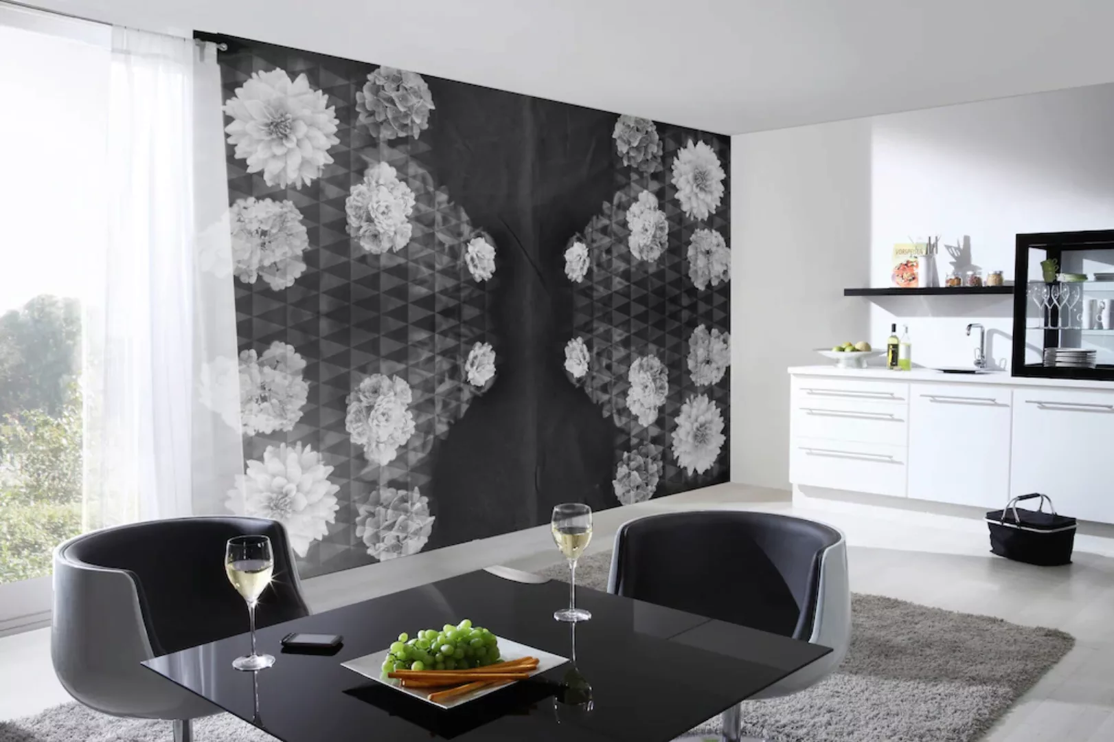 Architects Paper Fototapete »Artwork Flowers«, Vlies, Wand, Schräge günstig online kaufen