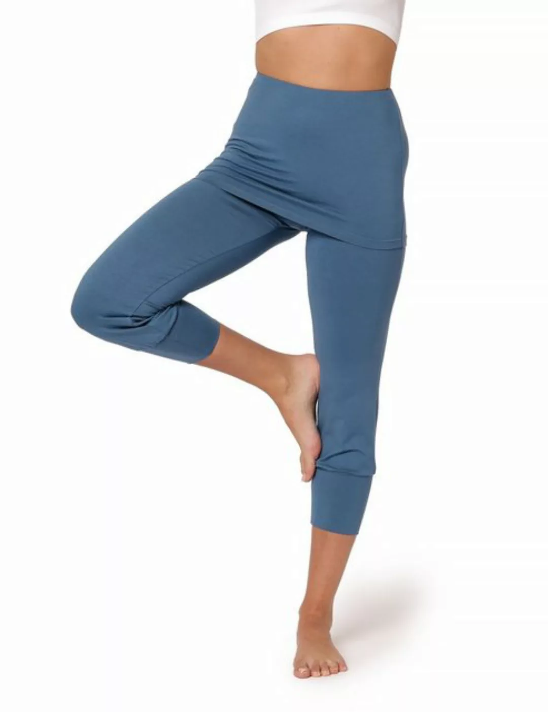 Bellivalini Leggings Yoga Leggings Damen Yogahose mit Rock 3/4 BLV50-276 (1 günstig online kaufen