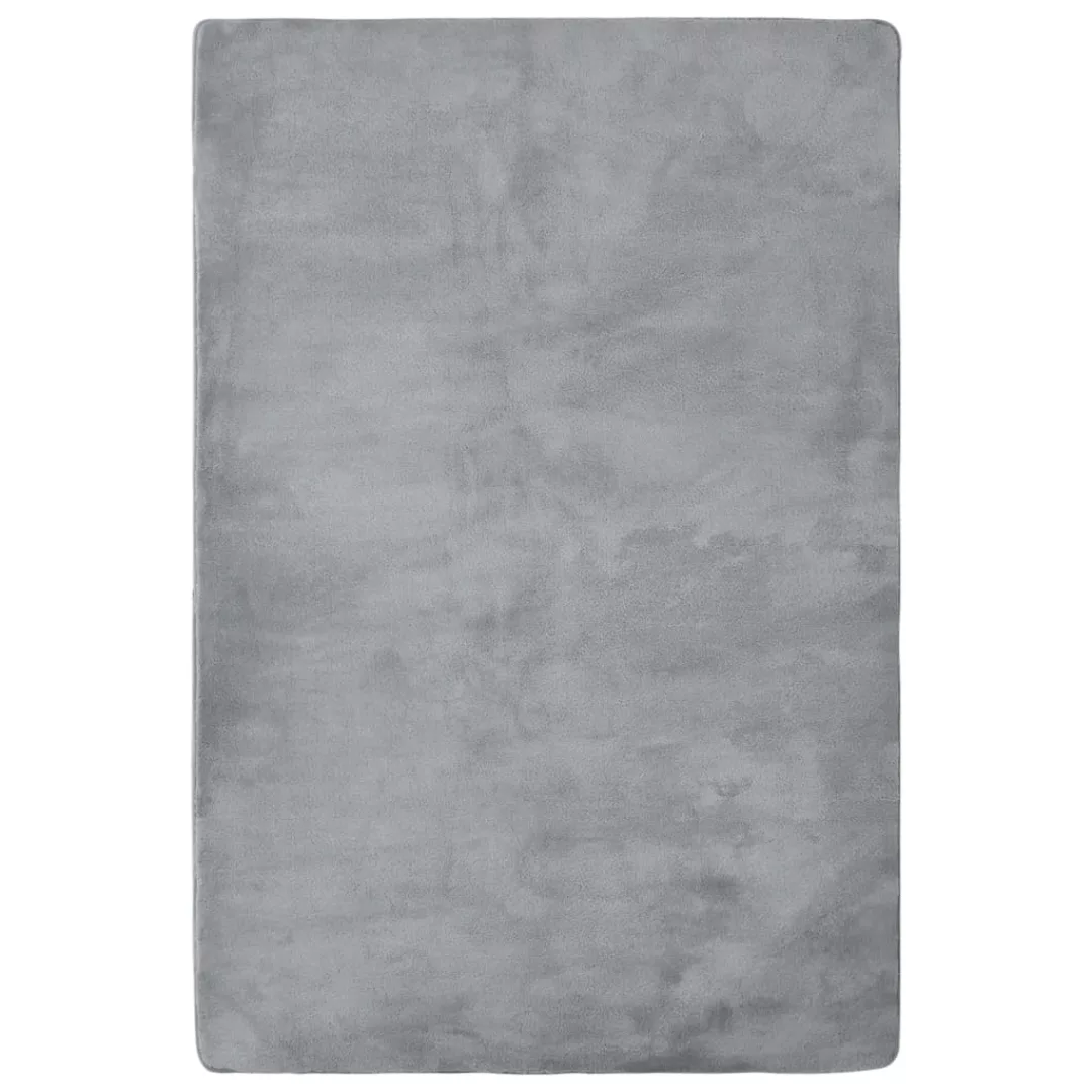Hochflor-teppich Grau 200x140 Cm günstig online kaufen