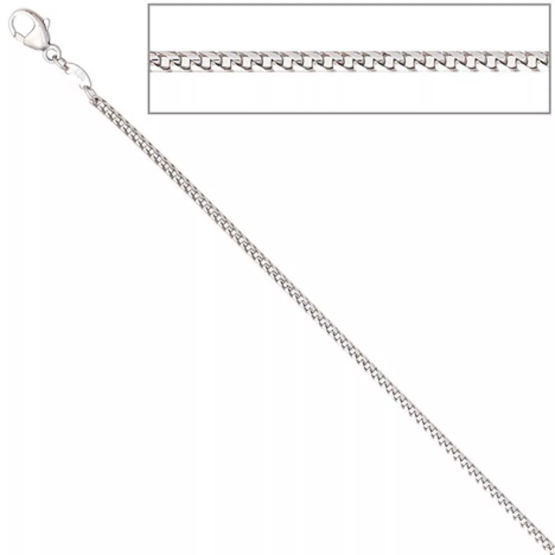 SIGO Bingokette 585 Weißgold 1,5 mm 50 cm Gold Kette Halskette Weißgoldkett günstig online kaufen