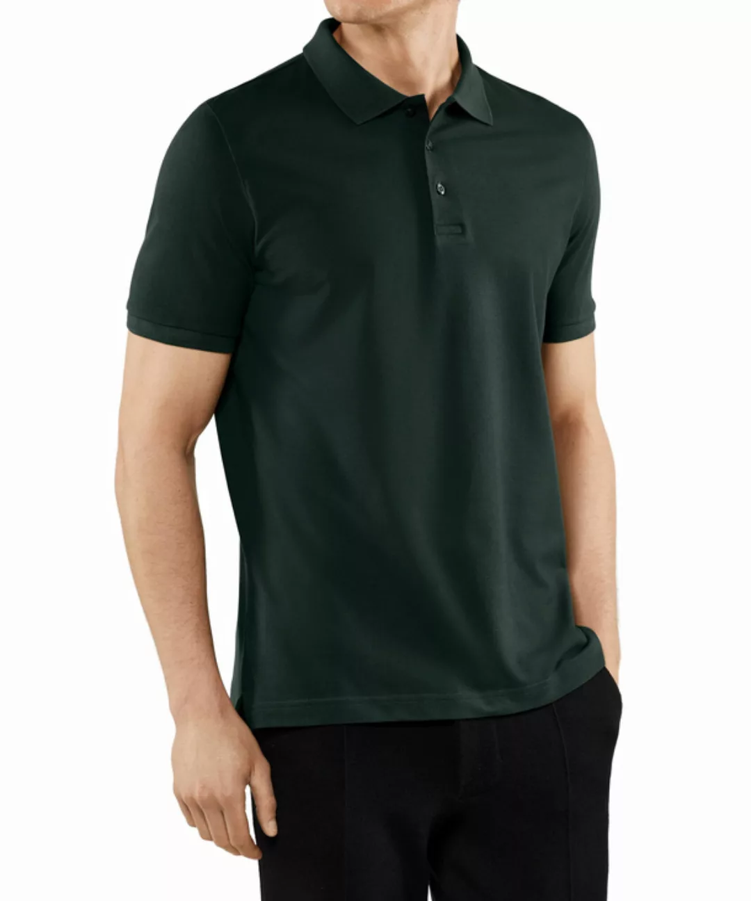 FALKE Polo Shirt Polo, Herren, XXL, Grün, Struktur, Baumwolle, 62101-745406 günstig online kaufen