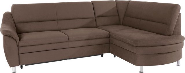 Places of Style Ecksofa "Cardoso L-Form", Federkern, wahlweise mit Bett, Sc günstig online kaufen