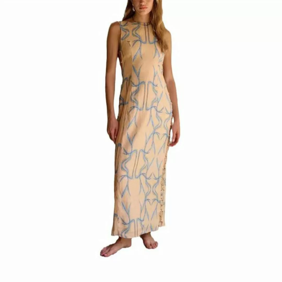 RUZU UG Dirndl Ärmelloses sexy Modekleid, lässiges Kleid für Damen (1-tlg) günstig online kaufen