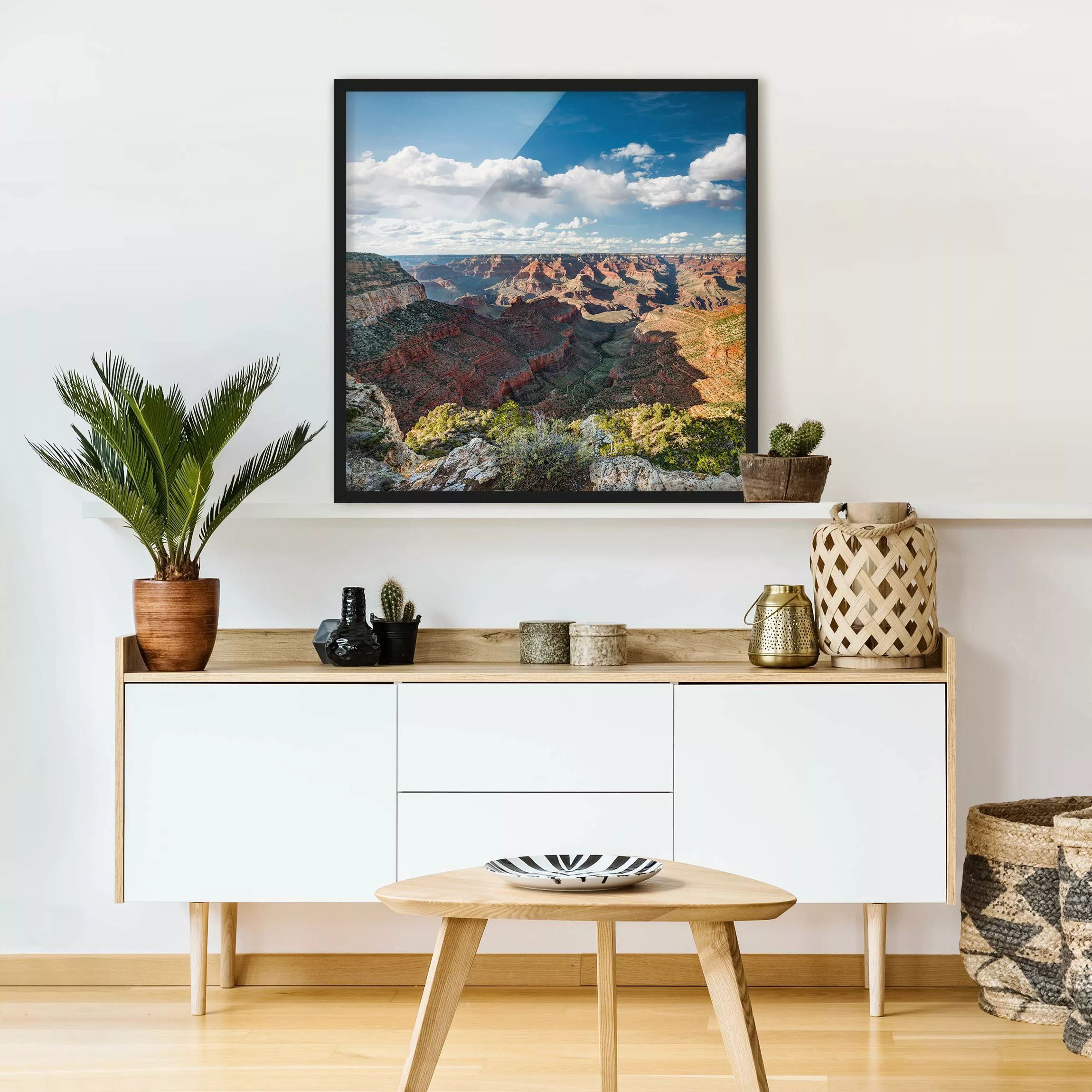 Bild mit Rahmen Natur & Landschaft - Quadrat Natur des Canyons günstig online kaufen