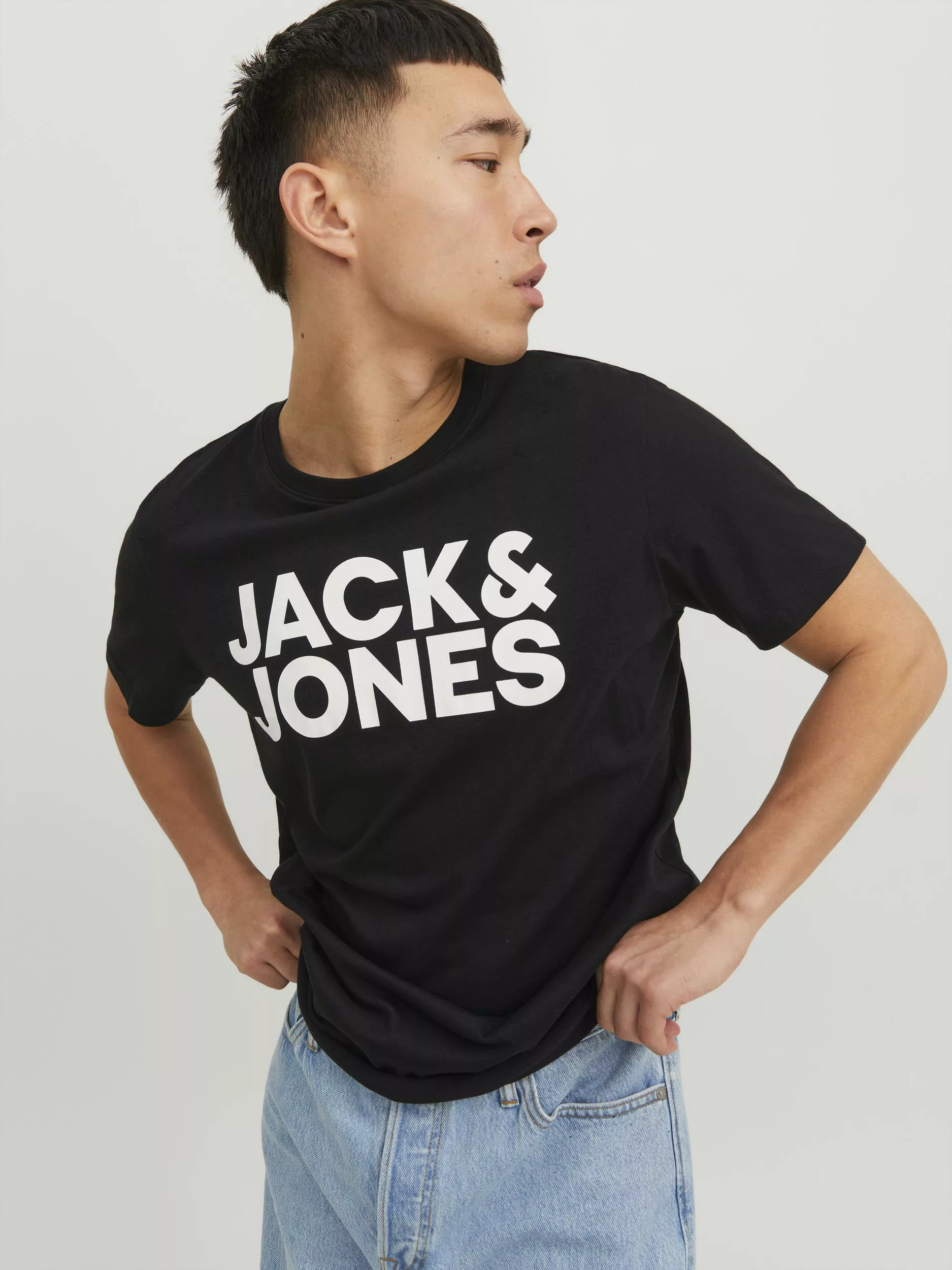 Jack & Jones Rundhalsshirt "JJECORP LOGO TEE SS", mit Logo Print günstig online kaufen