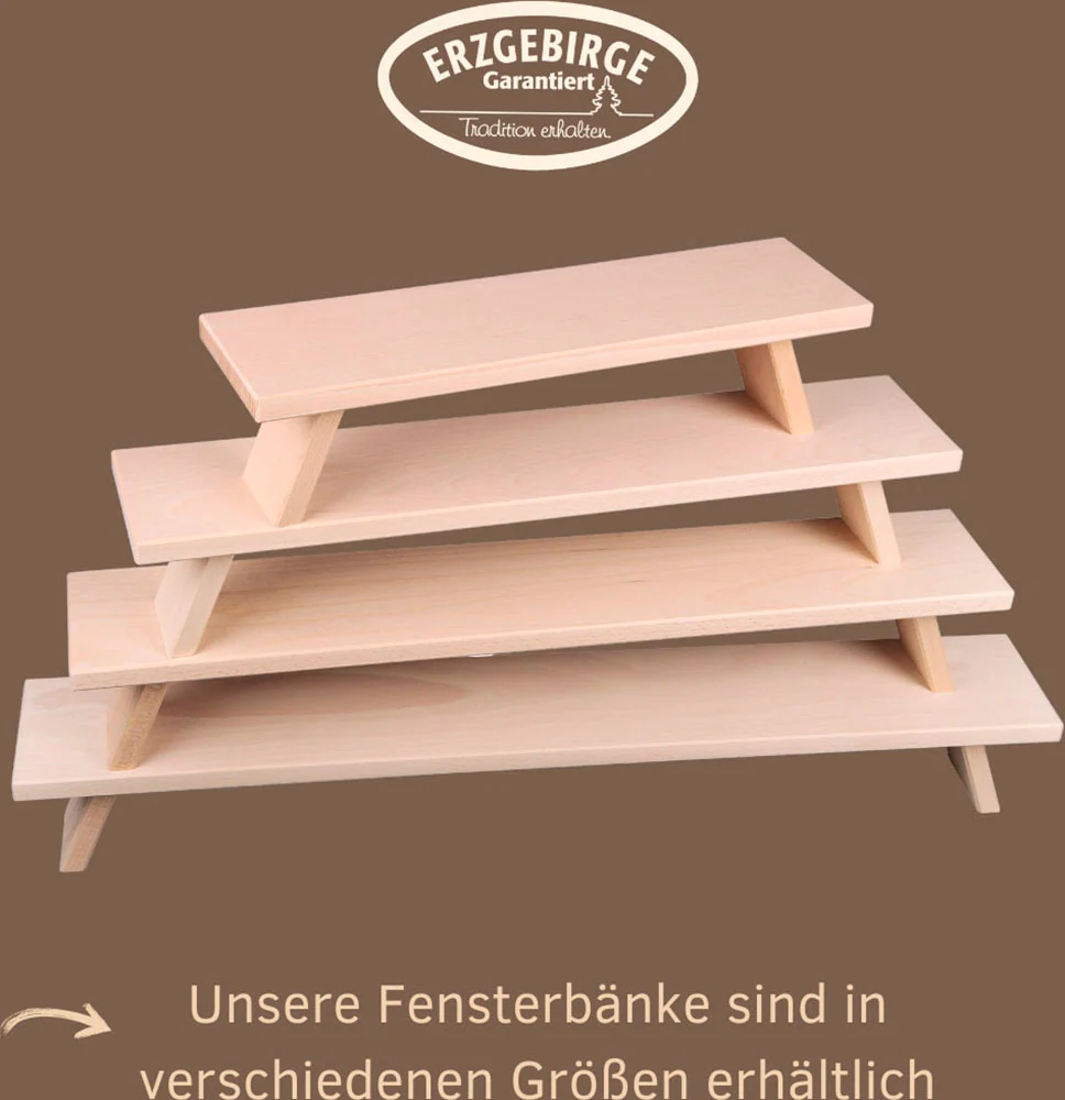 Weigla Schwibbogen-Fensterbank "Weihnachtsdeko", aus Buchenholz, buche-hell günstig online kaufen