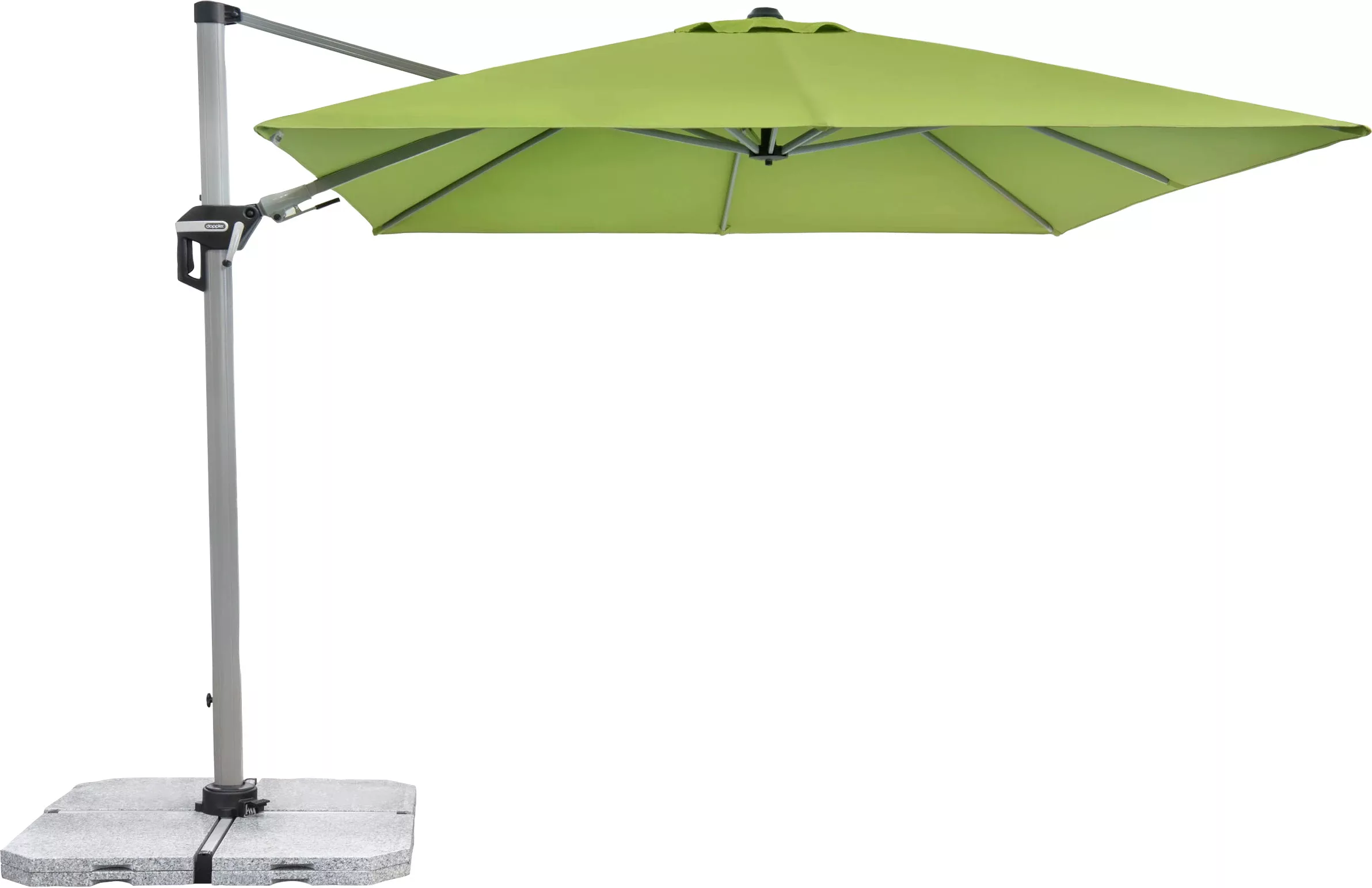 Doppler Ampelschirm Active II 260 cm x 350 cm Fresh Green mit Kurbelmechani günstig online kaufen