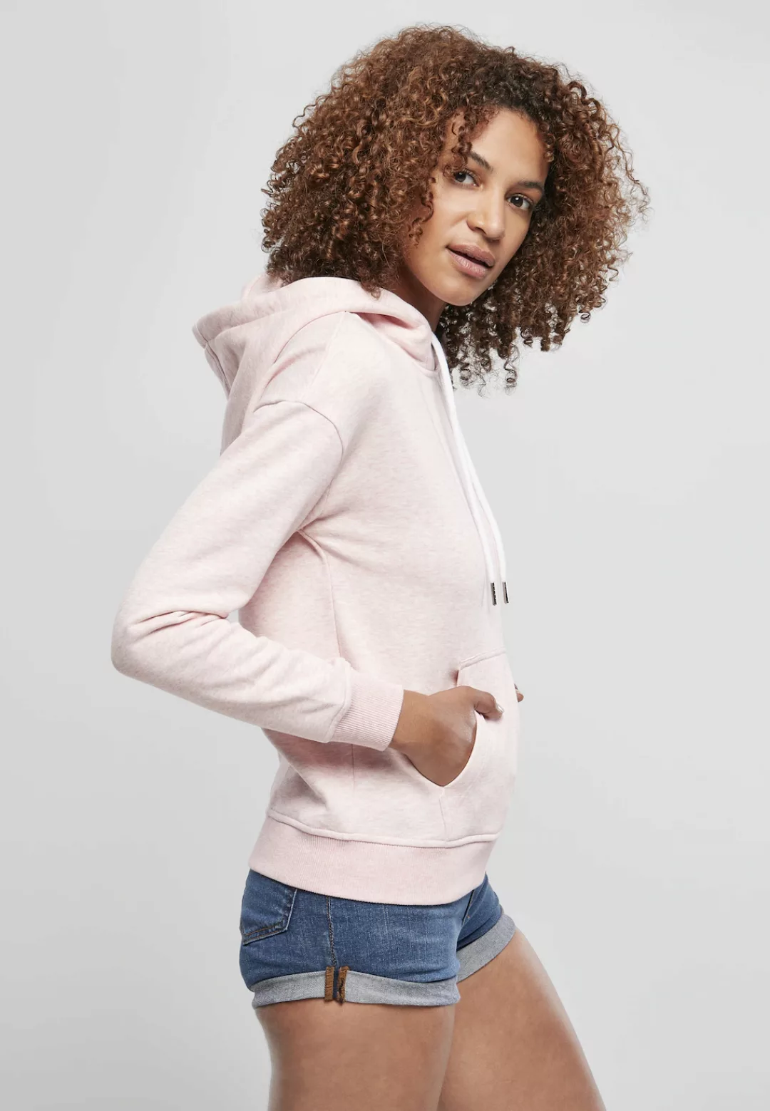 URBAN CLASSICS Kapuzenpullover "Urban Classics Damen Ladies Color Melange H günstig online kaufen