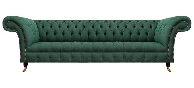 JVmoebel 4-Sitzer Polstermöbel Luxus Viersitzer Sofa Couch Grün Wohnzimmer günstig online kaufen