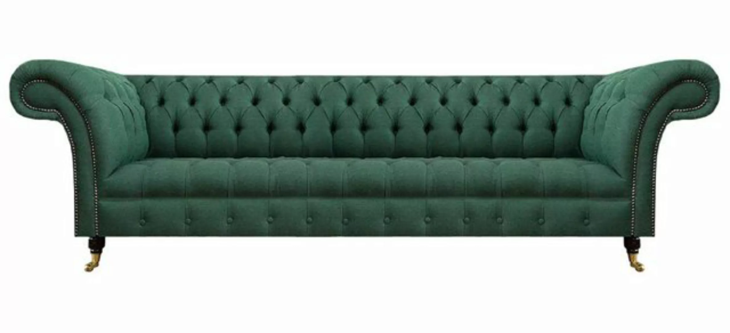 JVmoebel 4-Sitzer Polstermöbel Luxus Viersitzer Sofa Couch Grün Wohnzimmer günstig online kaufen