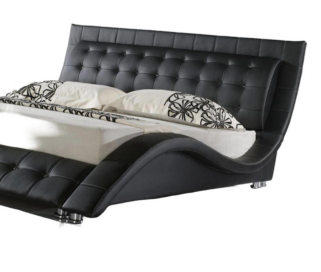 JVmoebel Bett Betten Doppel Modernes Ehe 180x200 Moderne Neu Design Leder B günstig online kaufen