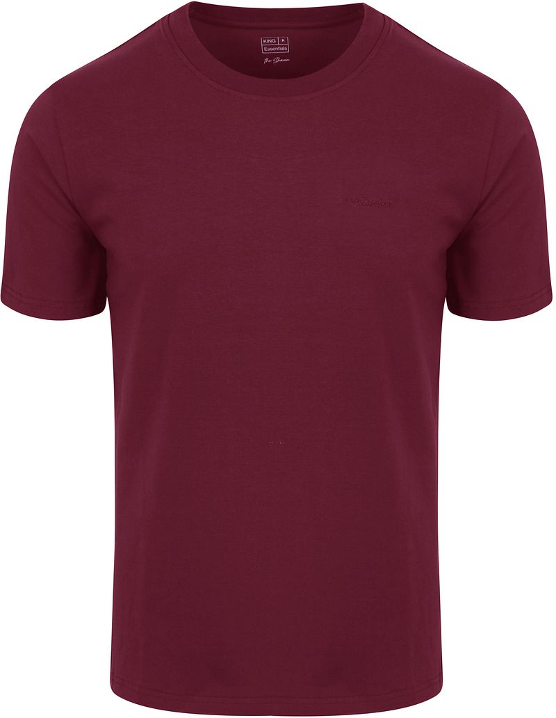 King Essentials The Shawn T-Shirt Burgundy - Größe XXL günstig online kaufen