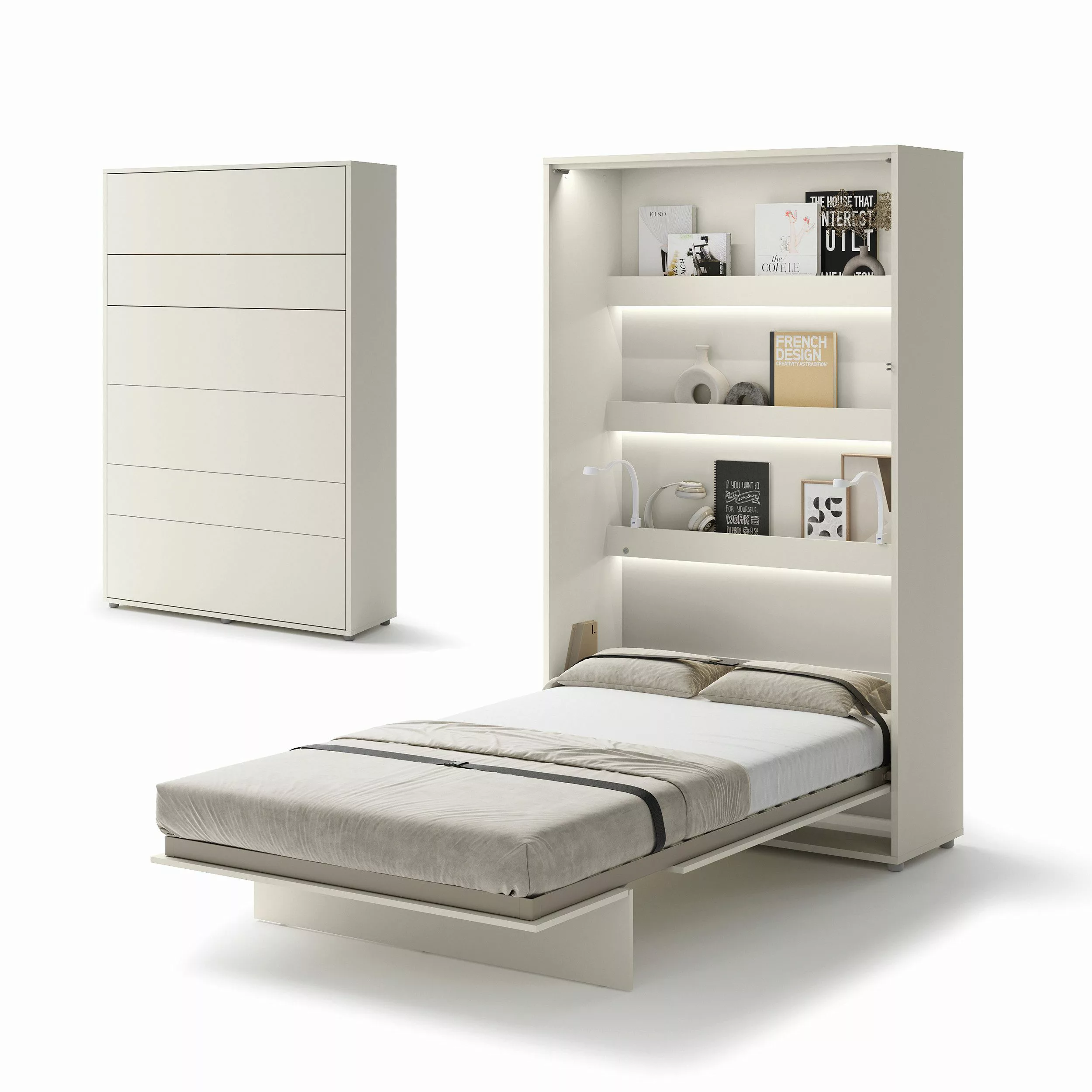 Compleo Schrankbett Vertical Wandklappbett Lenart Bed günstig online kaufen