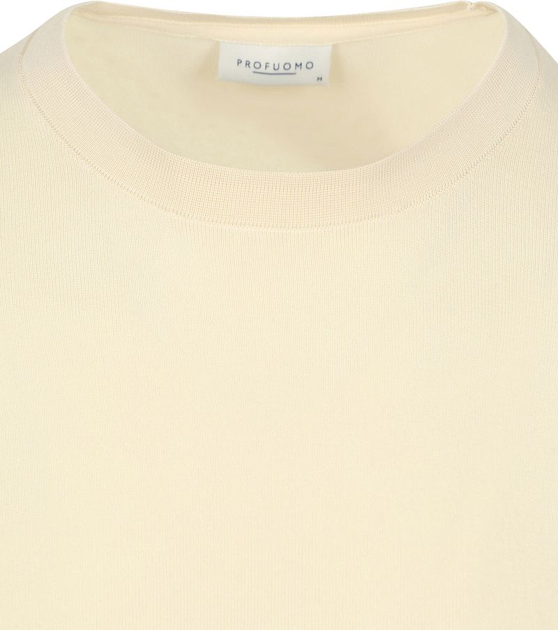 Profuomo Pullover Luxury Off White - Größe L günstig online kaufen