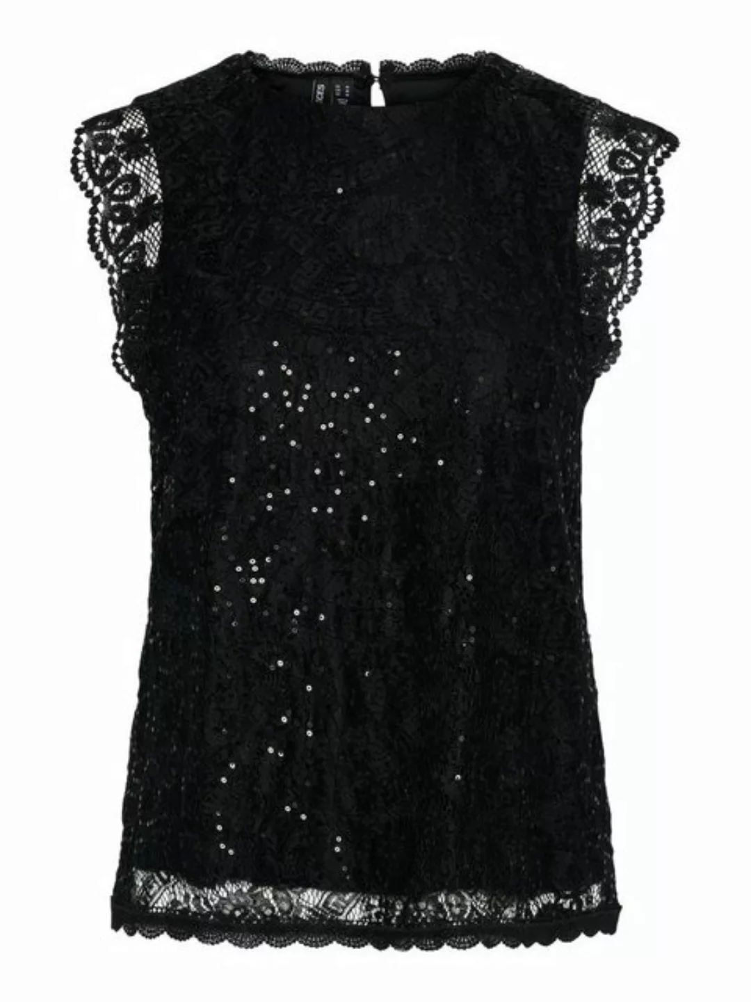 pieces Spitzentop PCOLLINE SL LACE SEQUINS TOP NOOS günstig online kaufen