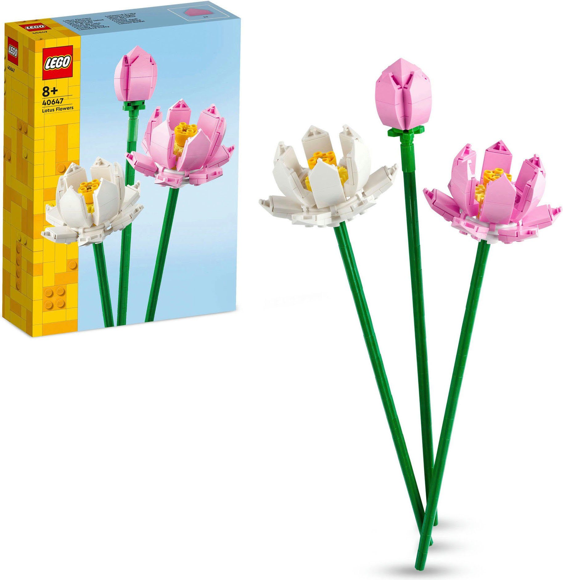 LEGO® Lotusblumen (40647), Lego Botanicals Konstruktionsspielsteine, günstig online kaufen