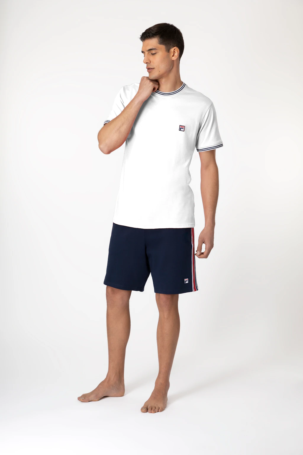 Fila Pyjama "MAN JERSEY TOP + FRENCH TERRY PANTS PYJAMAS", (2 tlg.), mit sp günstig online kaufen