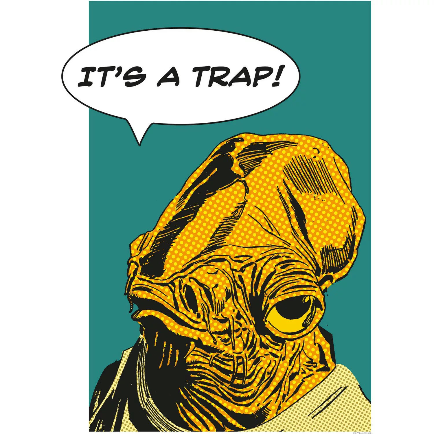 Komar Bild "Star Wars Classic Comic Quote Ackbar", Star Wars, (1 St.), Wand günstig online kaufen