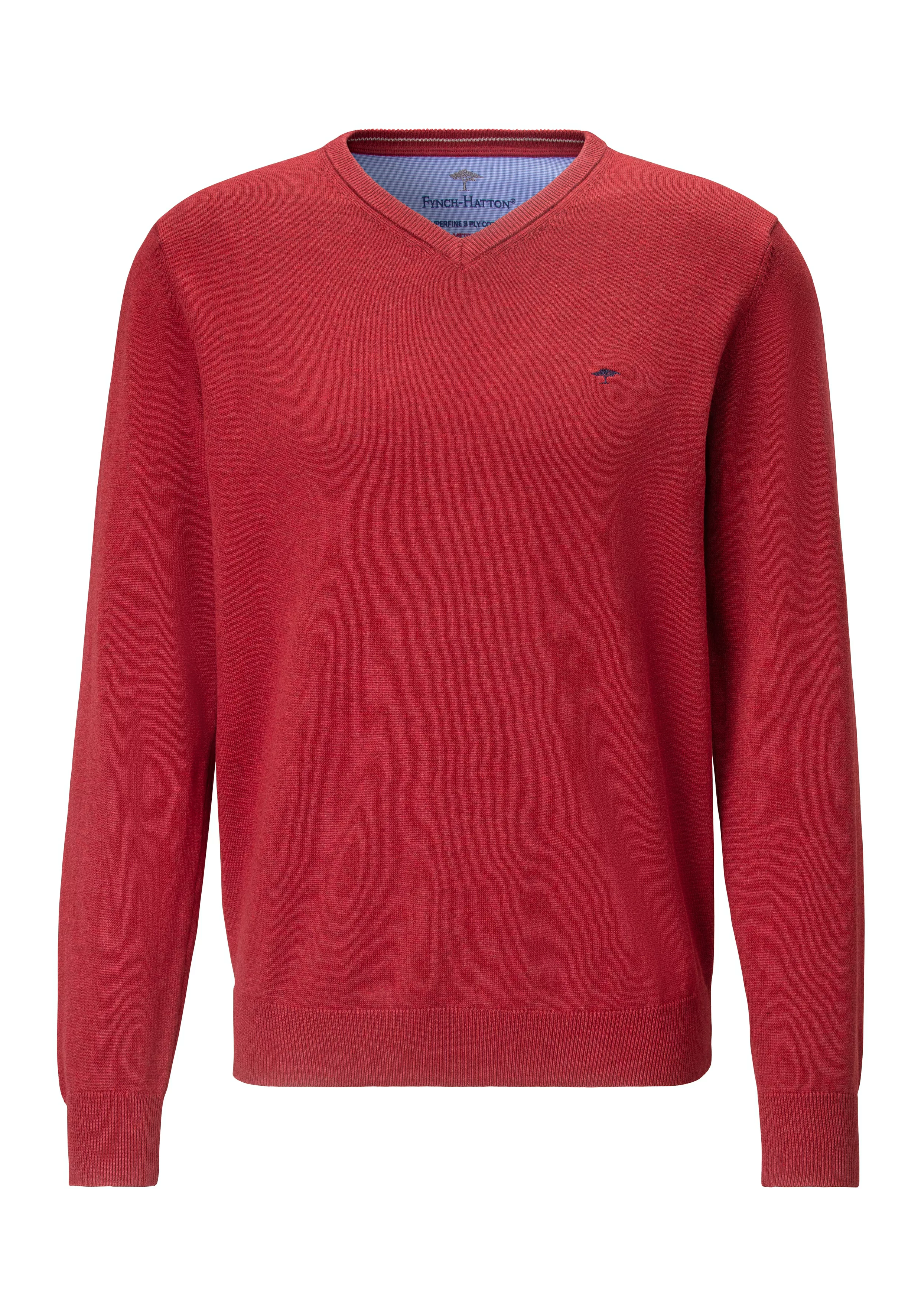 FYNCH-HATTON Strickpullover FYNCH-HATTON Pullover mit V-Kragen (1-tlg) mit günstig online kaufen