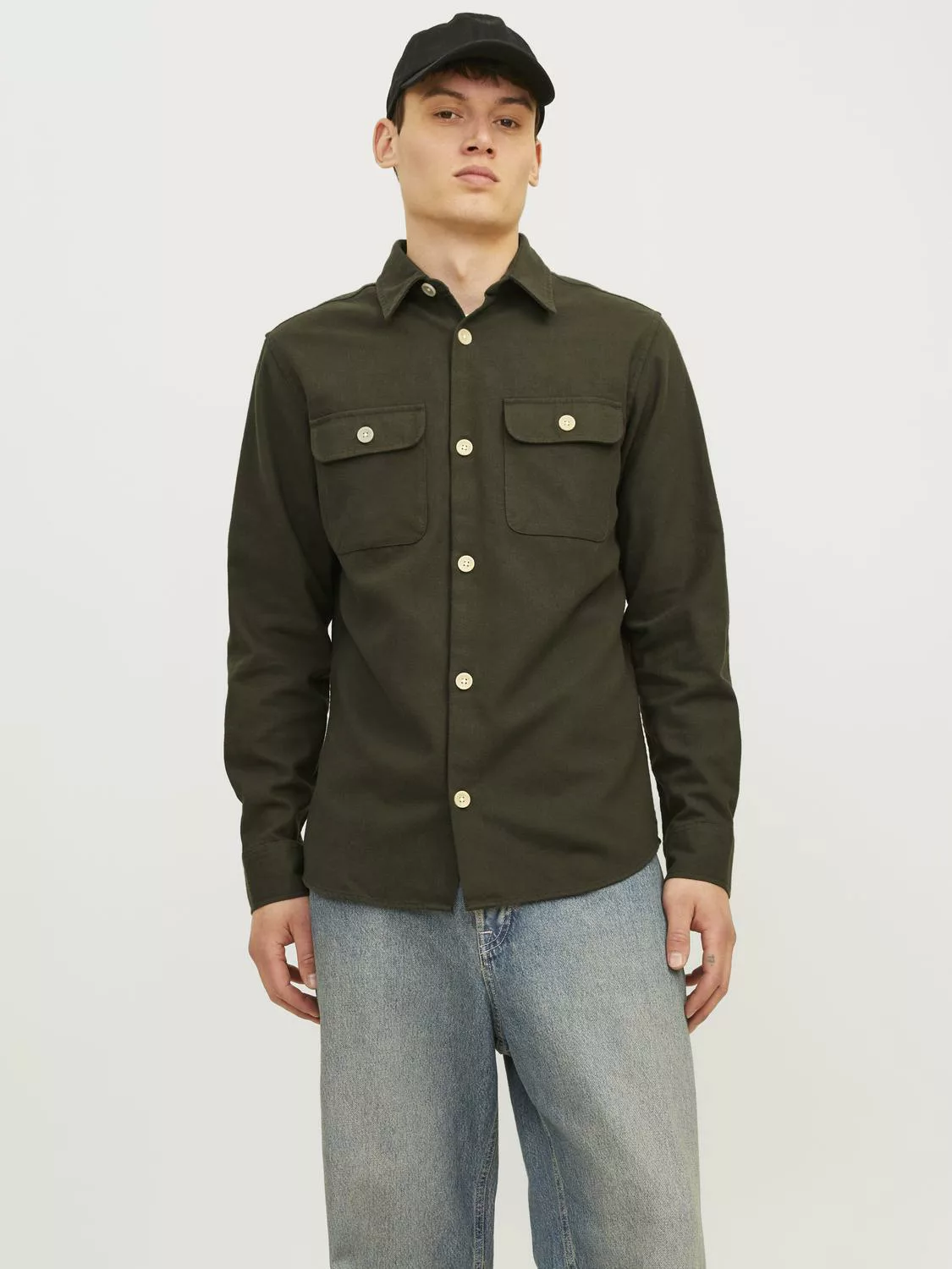 Jack & Jones Langarmhemd "JJEDARREN OVERSHIRT LS NOOS" günstig online kaufen