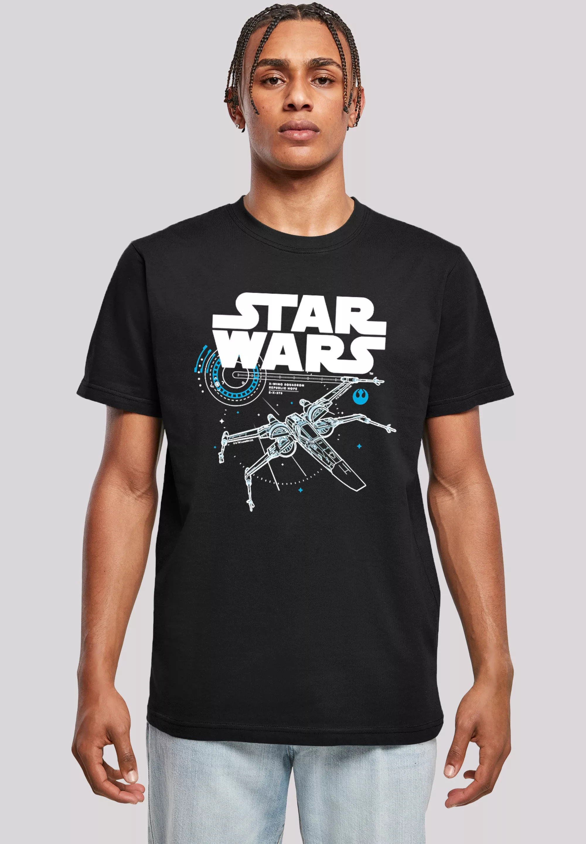 F4NT4STIC T-Shirt "Star Wars The Last Jedi X Wing", Herren,Premium Merch,Re günstig online kaufen