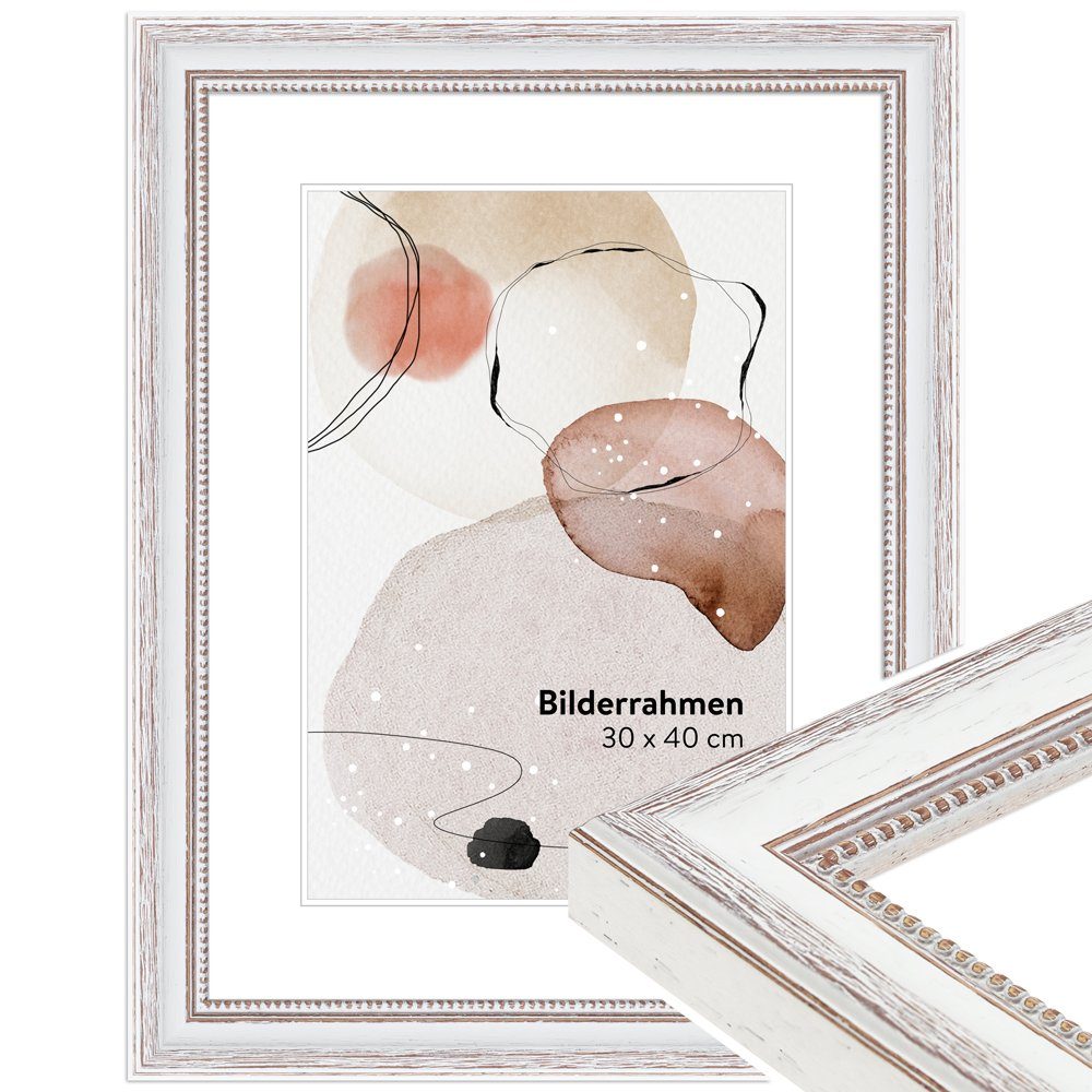 WANDStyle Bilderrahmen H390, Weiß, aus Massivholz günstig online kaufen