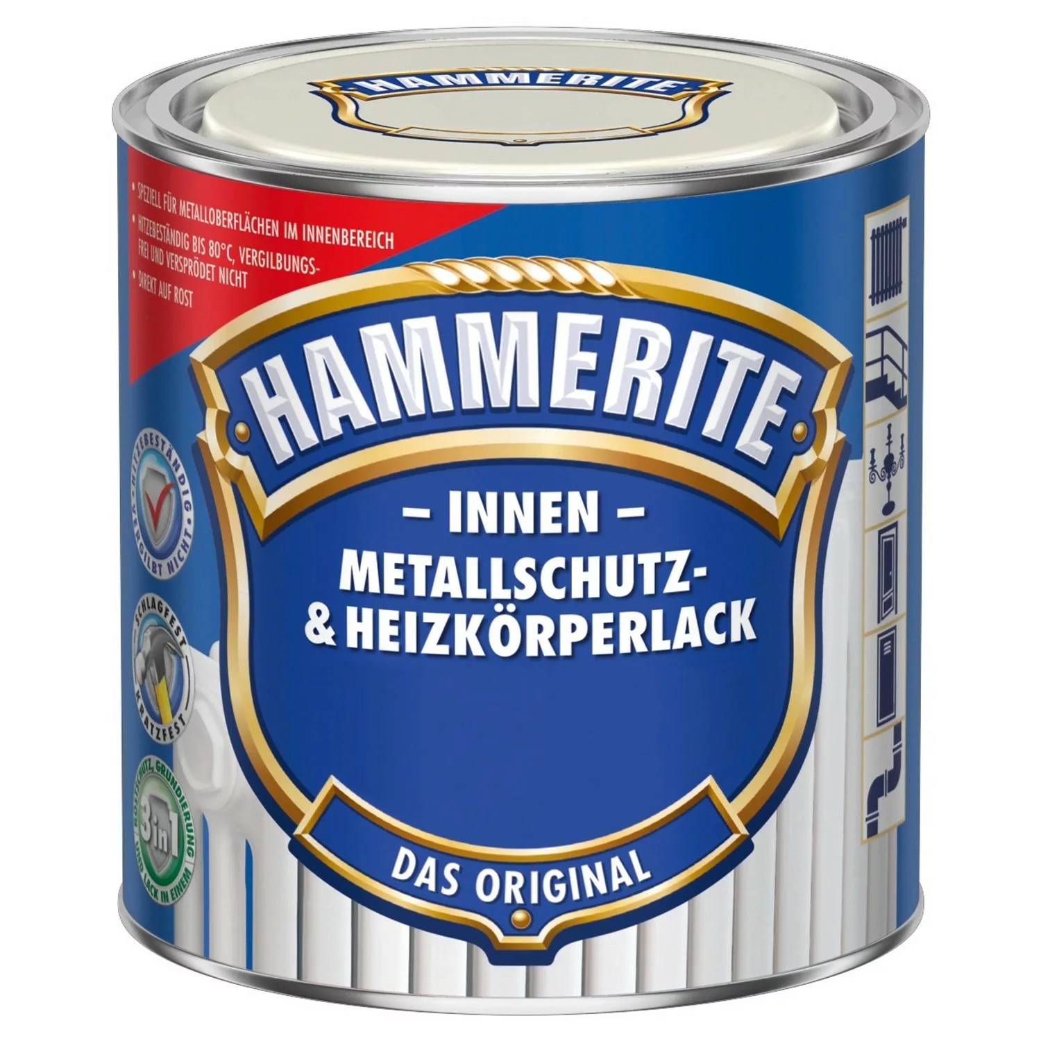 Hammerite Metallschutz- & Heizkörperlackk Weiß glänzend 500 ml günstig online kaufen