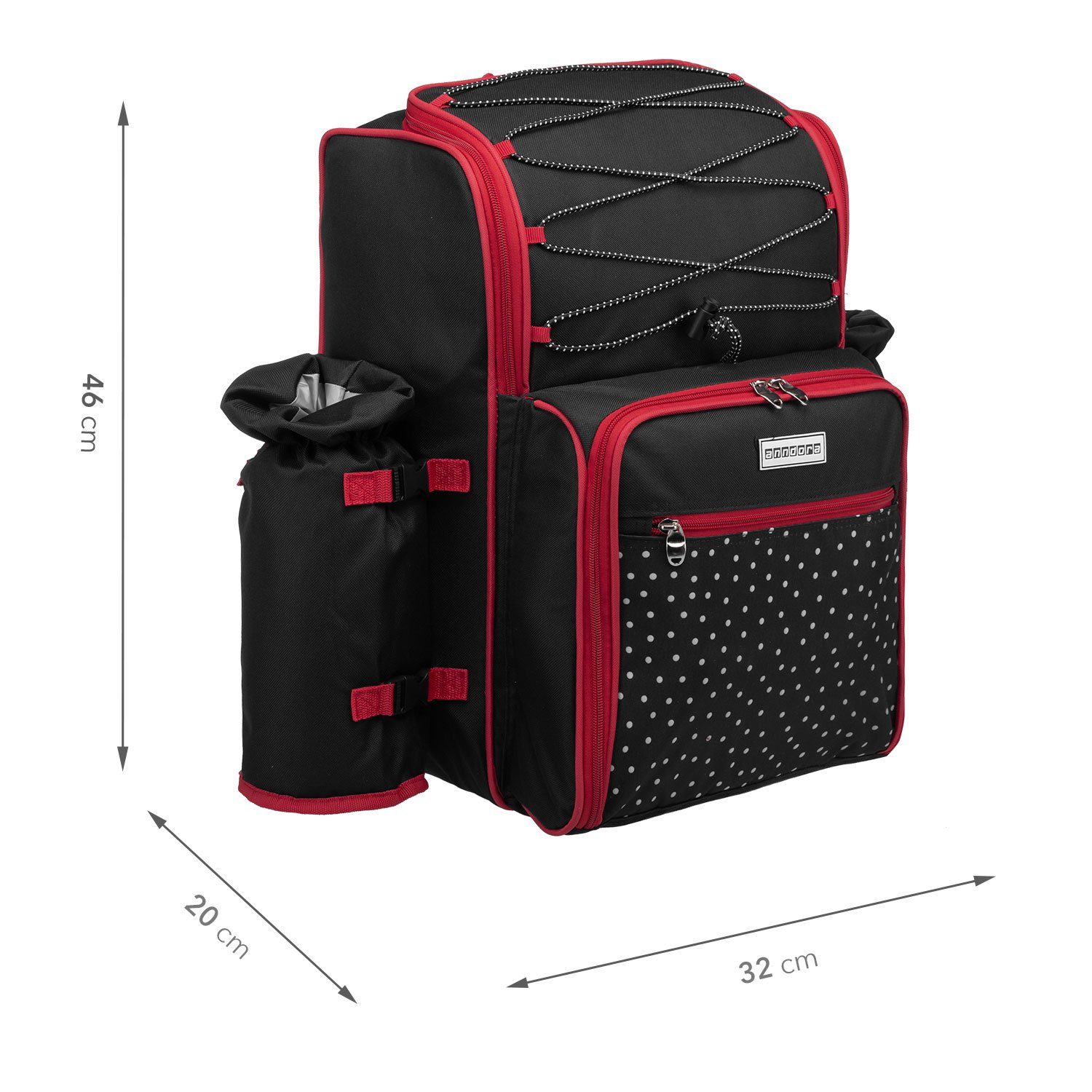 anndora Picknickrucksack Wanderrucksack Rucksack für 4 günstig online kaufen